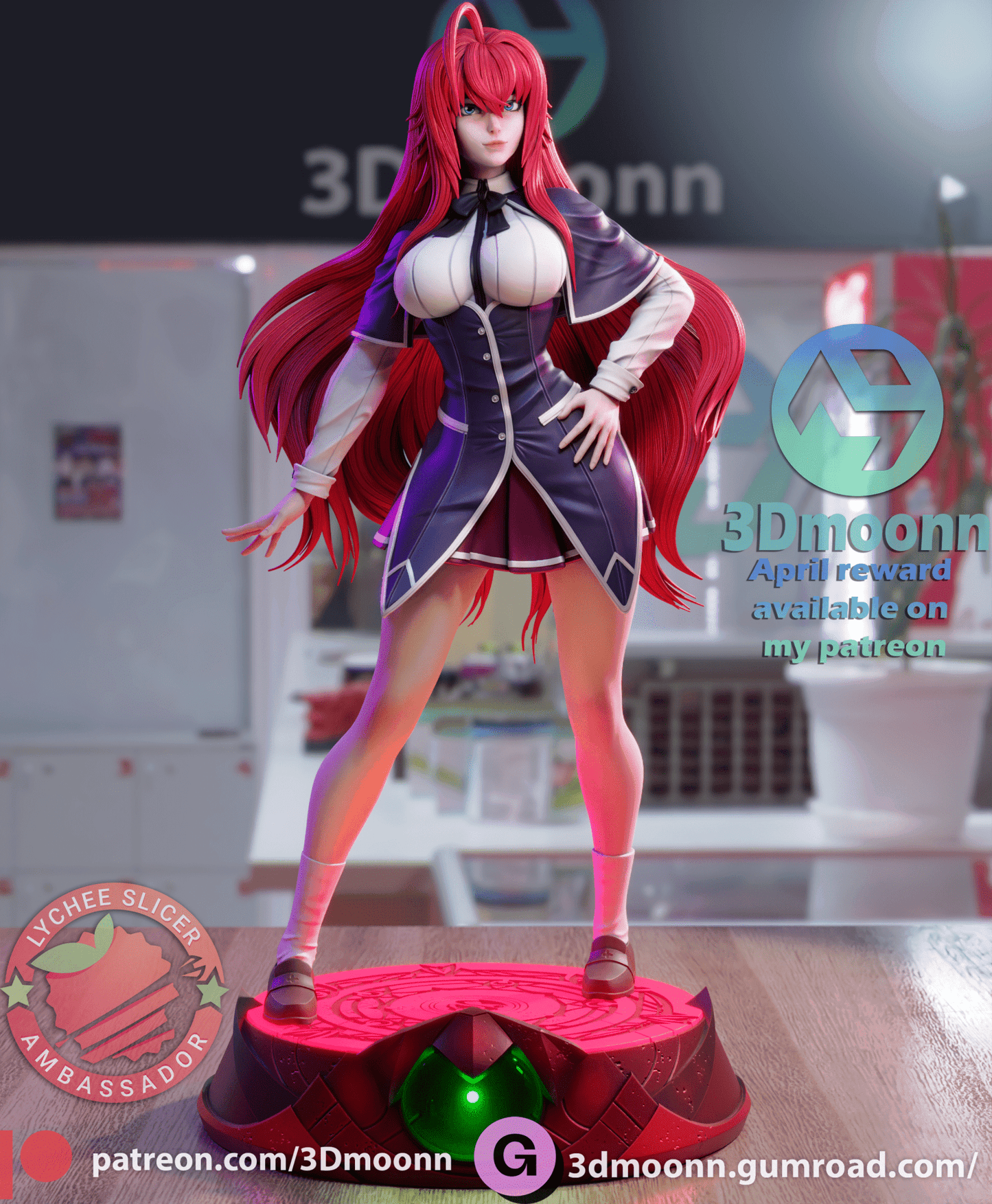 Rias - 3DMoonn - Dark Forge Arts