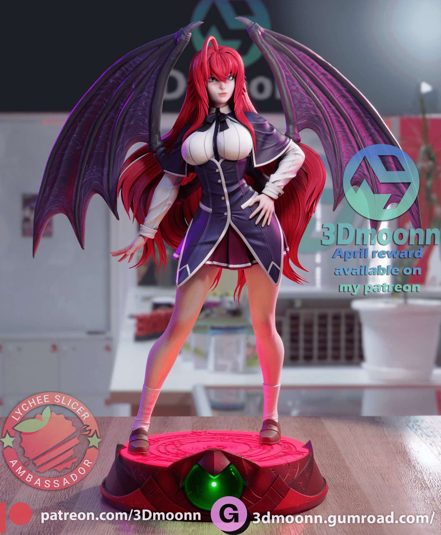 Rias - 3DMoonn - Dark Forge Arts