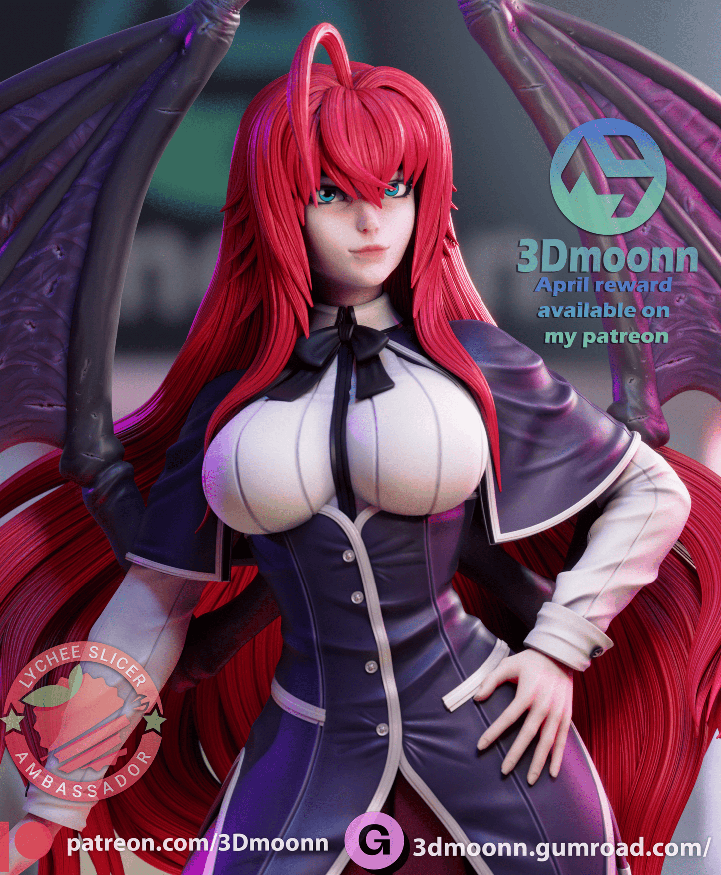 Rias - 3DMoonn - Dark Forge Arts