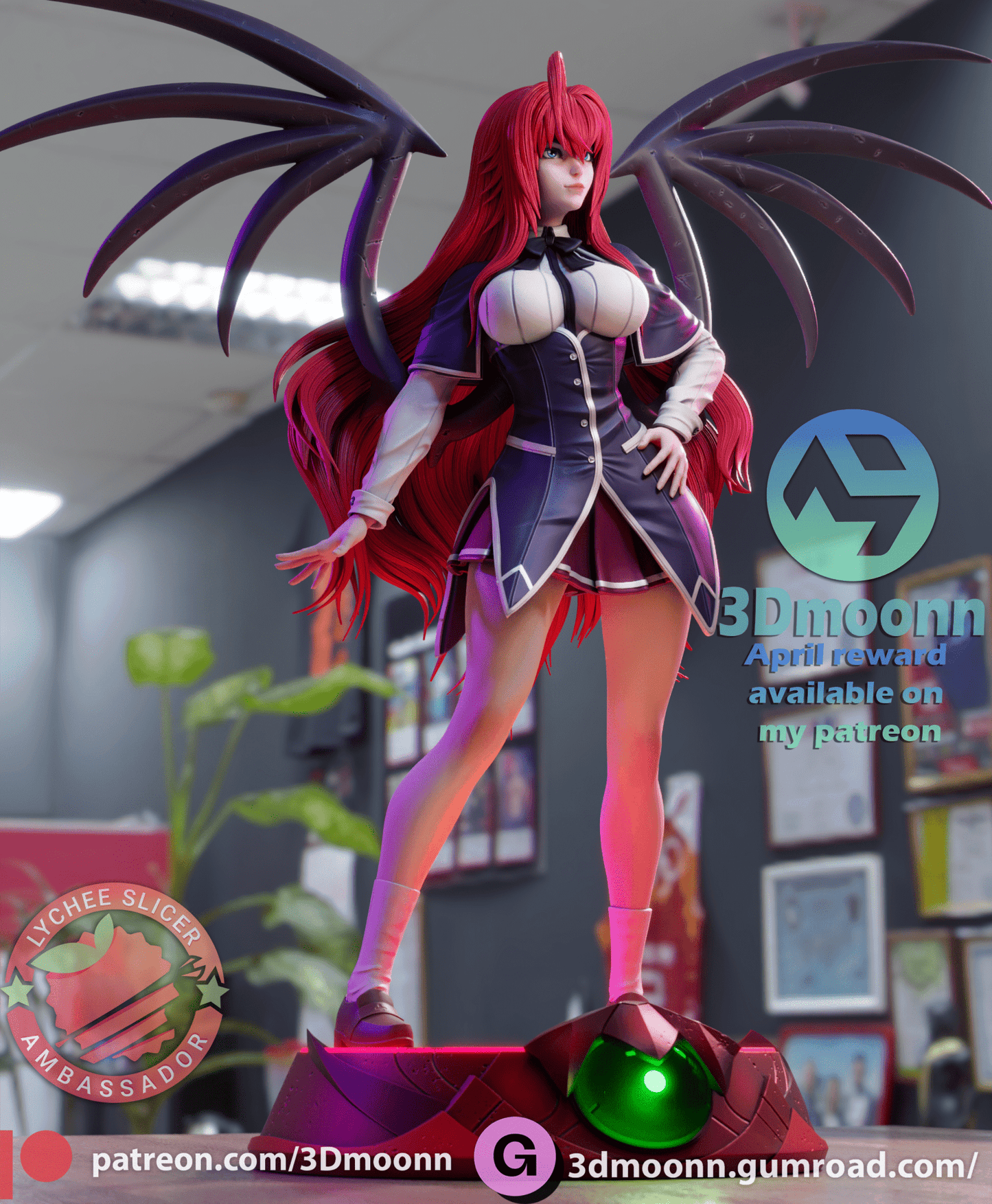 Rias - 3DMoonn - Dark Forge Arts