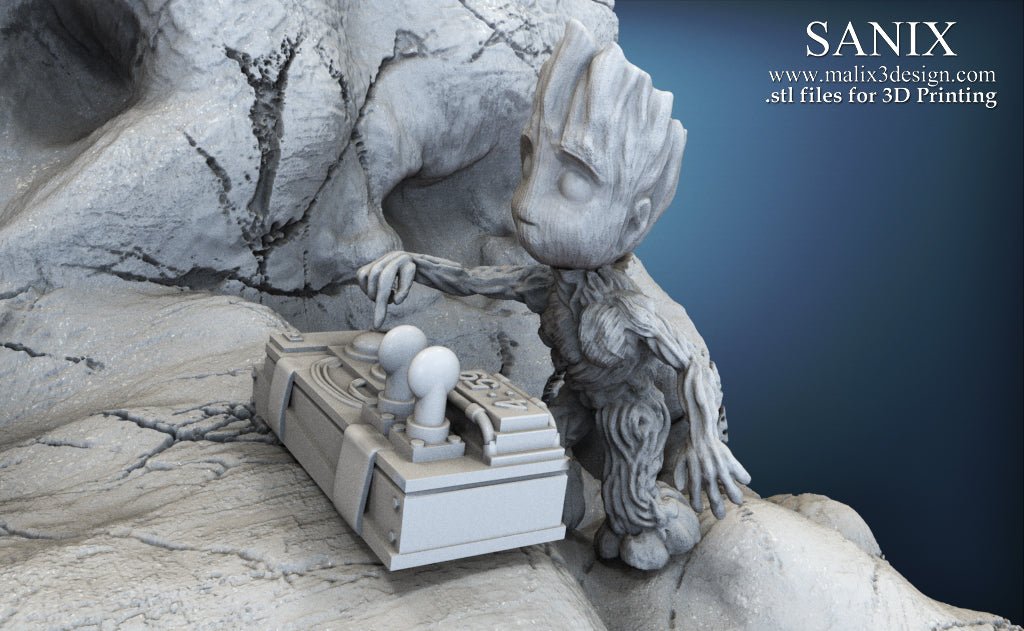 Rocket & Groot v1 - Sanix3D - Dark Forge Arts