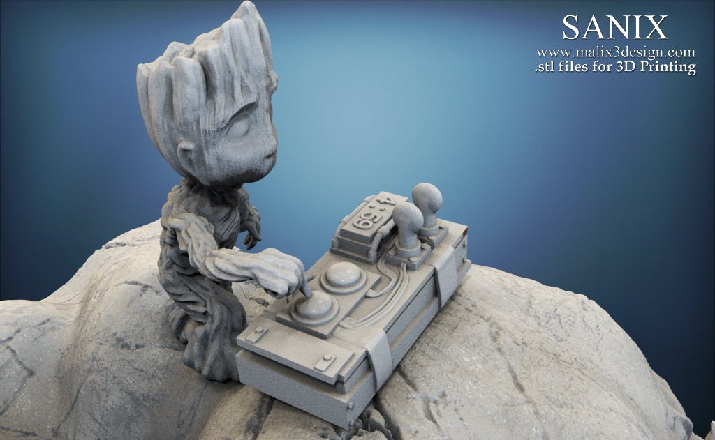 Rocket & Groot v1 - Sanix3D - Dark Forge Arts