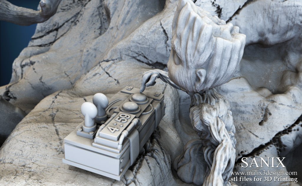 Rocket & Groot v1 - Sanix3D - Dark Forge Arts