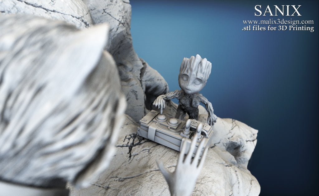 Rocket & Groot v1 - Sanix3D - Dark Forge Arts