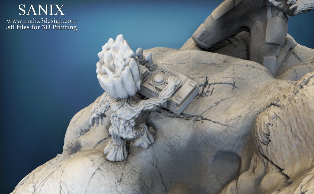 Rocket & Groot v1 - Sanix3D - Dark Forge Arts