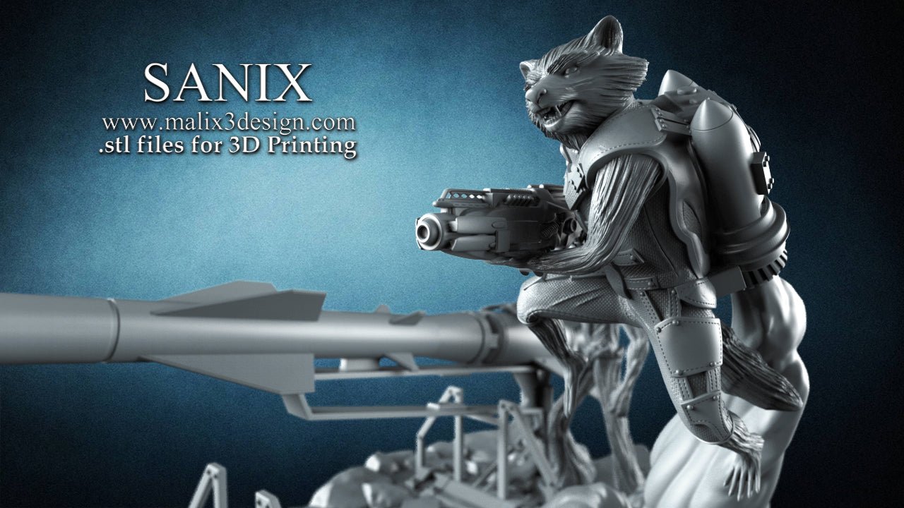 Rocket & Groot v2 - Sanix3D - Dark Forge Arts