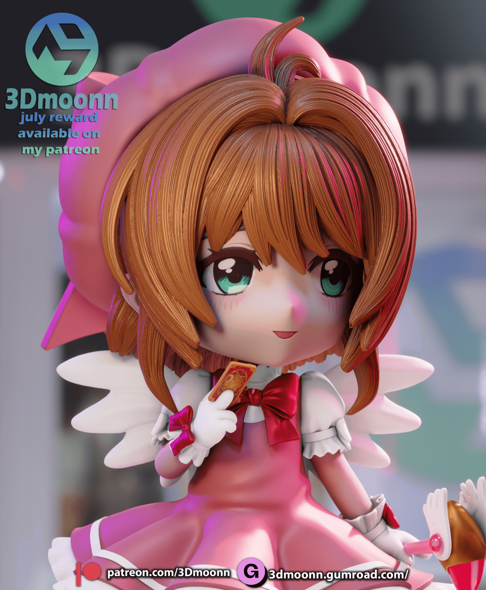 Sakura Chibi - 3DMoonn - Dark Forge Arts