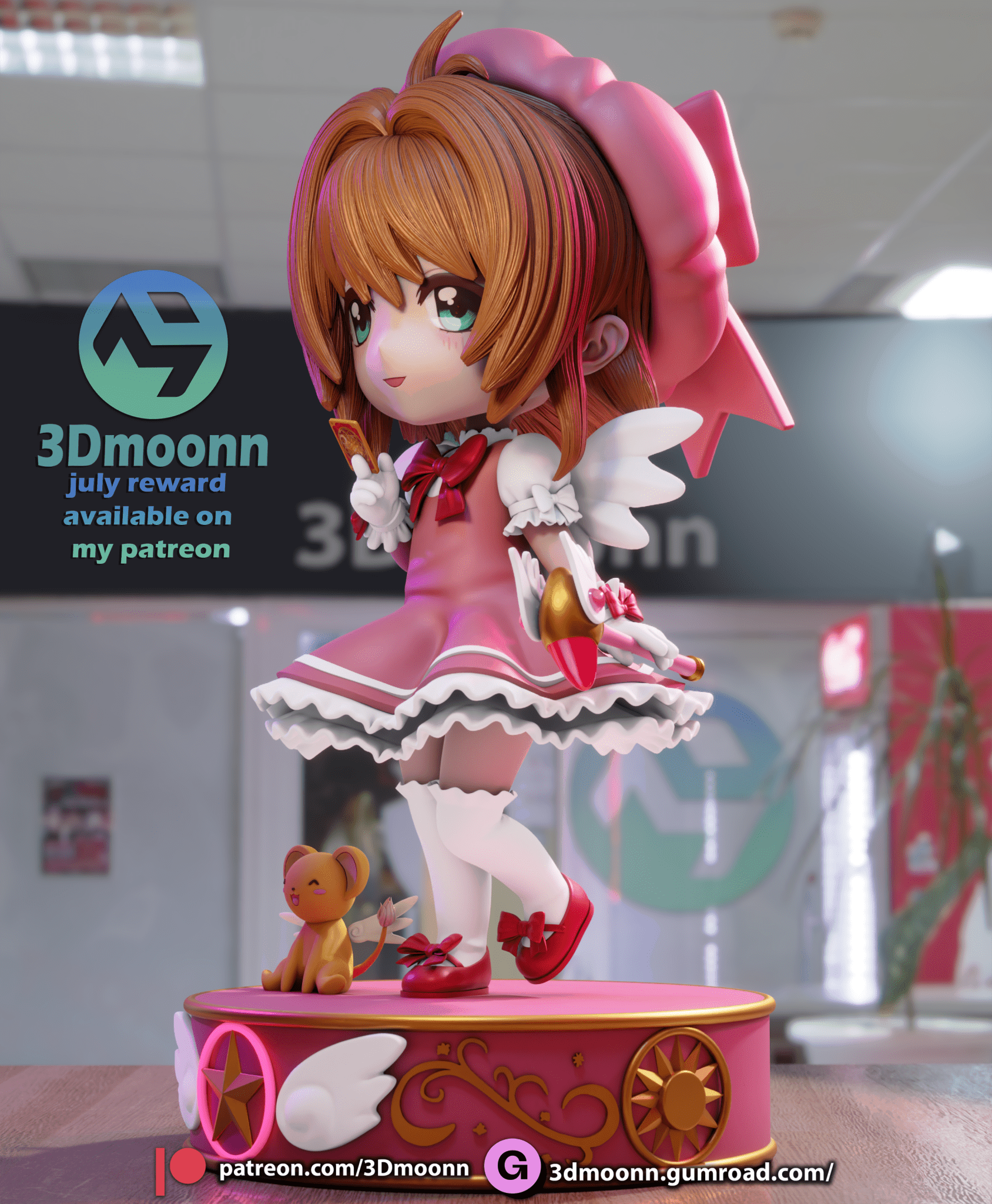Sakura Chibi - 3DMoonn - Dark Forge Arts