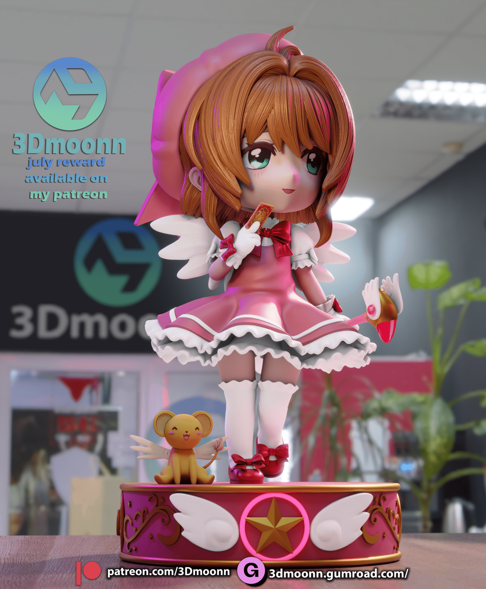 Sakura Chibi - 3DMoonn - Dark Forge Arts