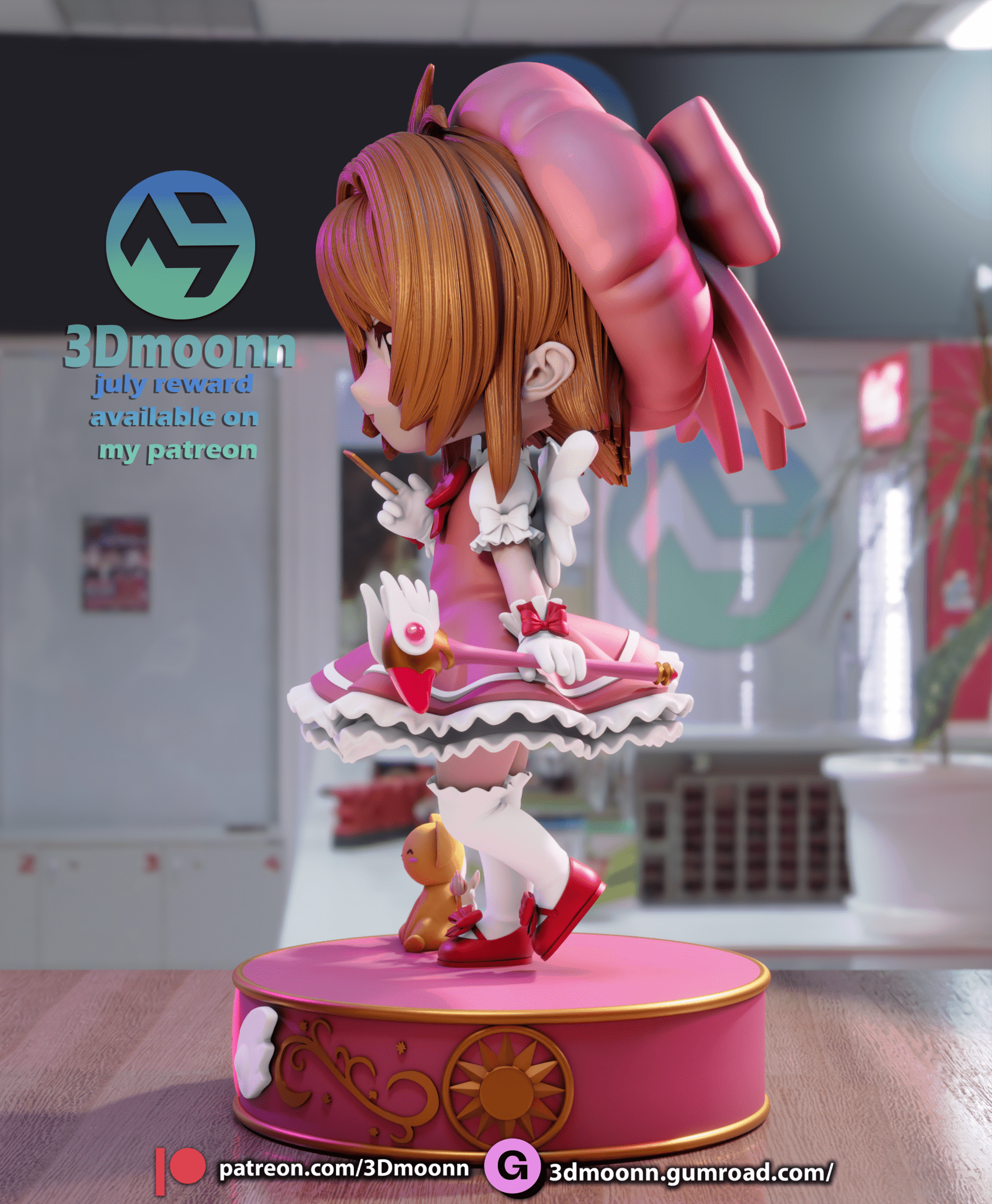 Sakura Chibi - 3DMoonn - Dark Forge Arts