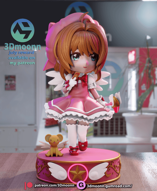 Sakura Chibi - 3DMoonn - Dark Forge Arts
