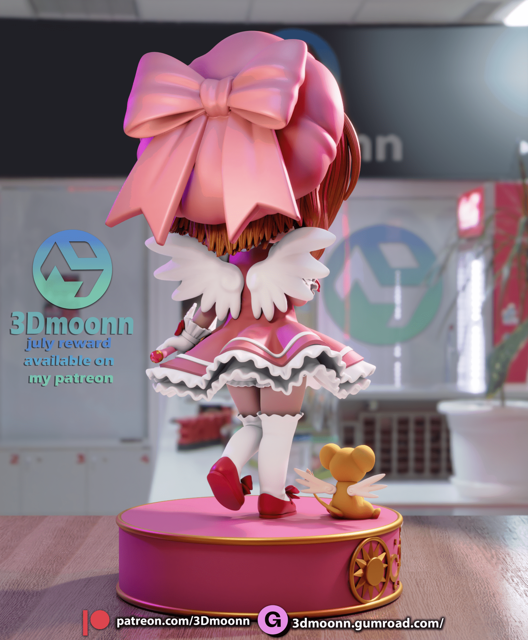 Sakura Chibi - 3DMoonn - Dark Forge Arts