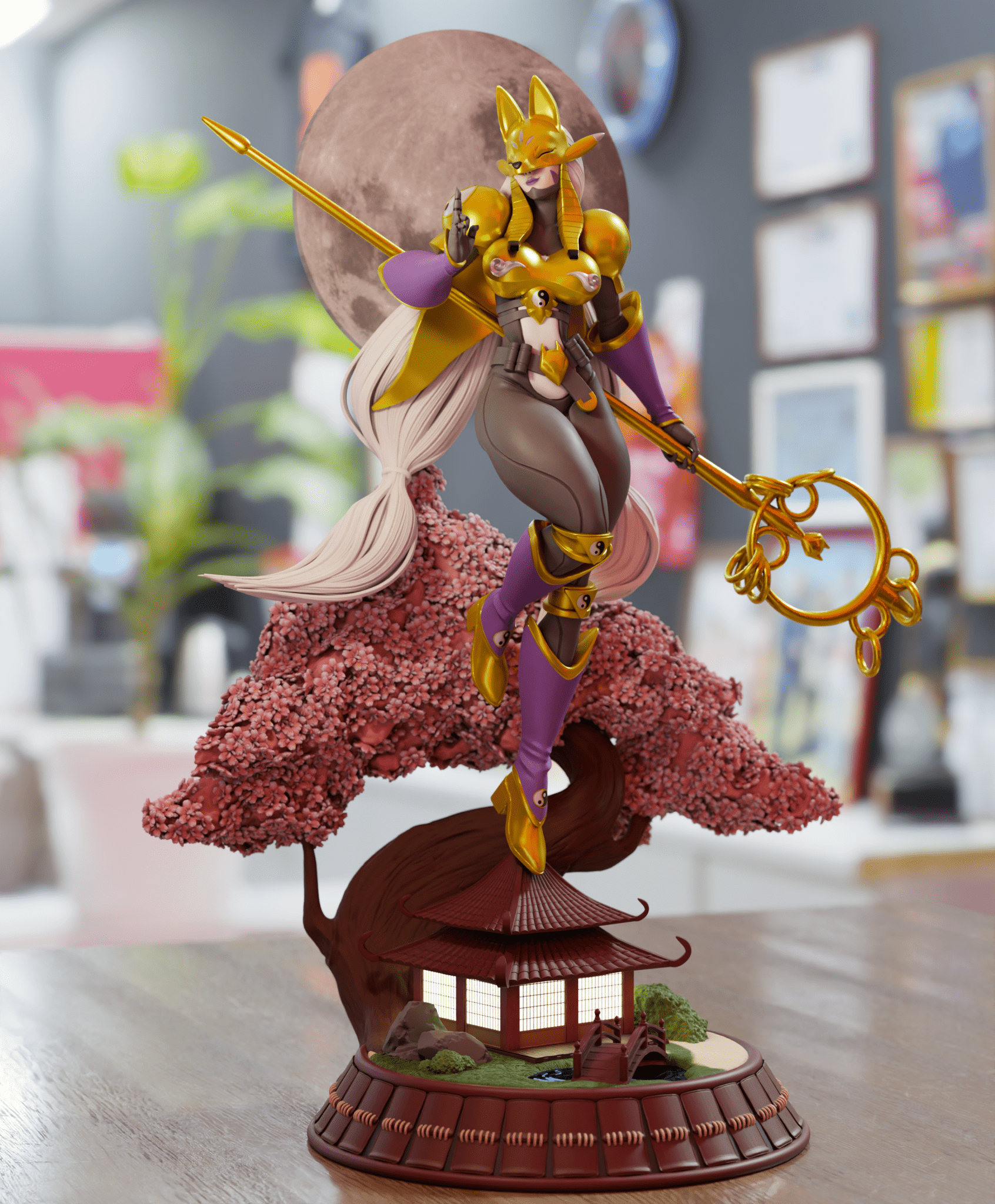 Sakuyamon - 3DMoonn - Dark Forge Arts