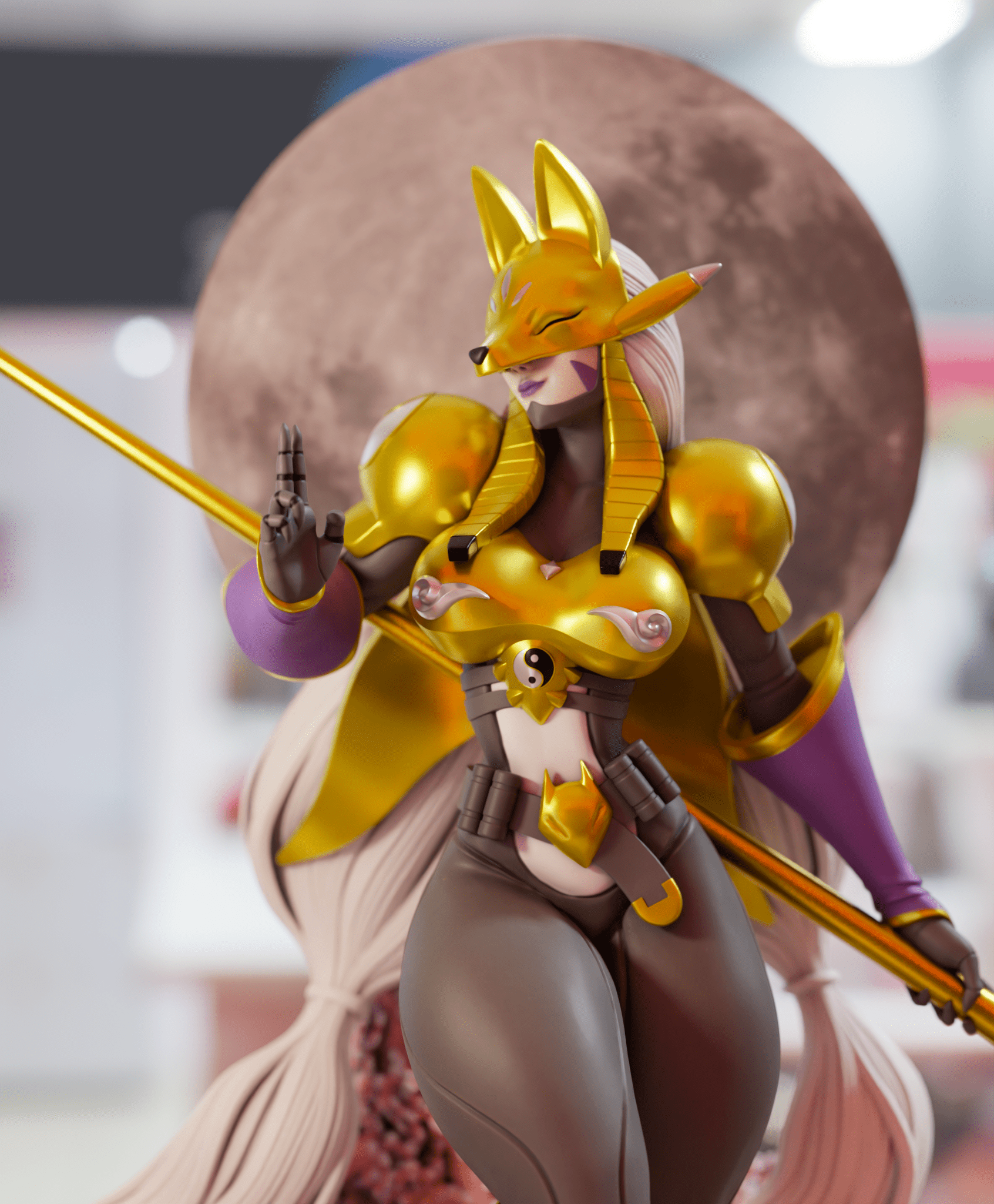 Sakuyamon - 3DMoonn - Dark Forge Arts