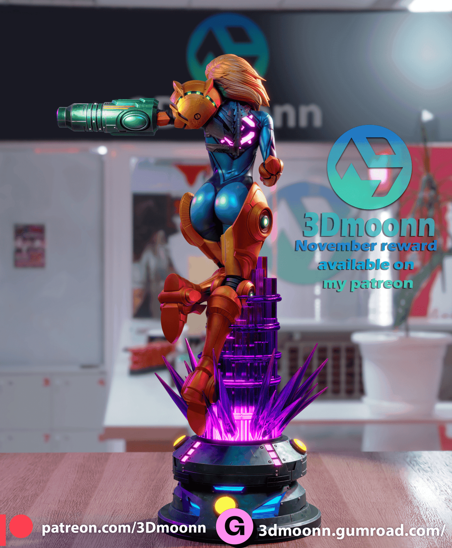 Samus - 3DMoonn - Dark Forge Arts