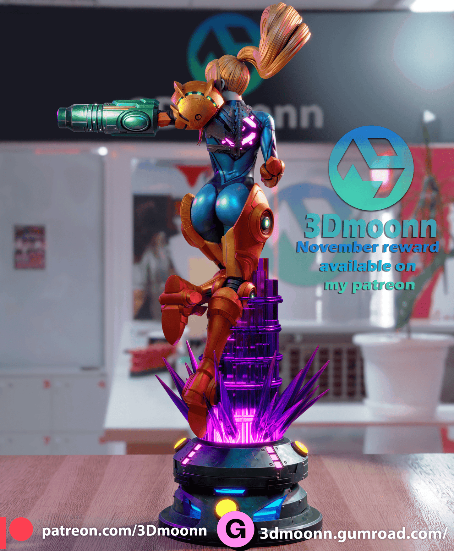 Samus - 3DMoonn - Dark Forge Arts