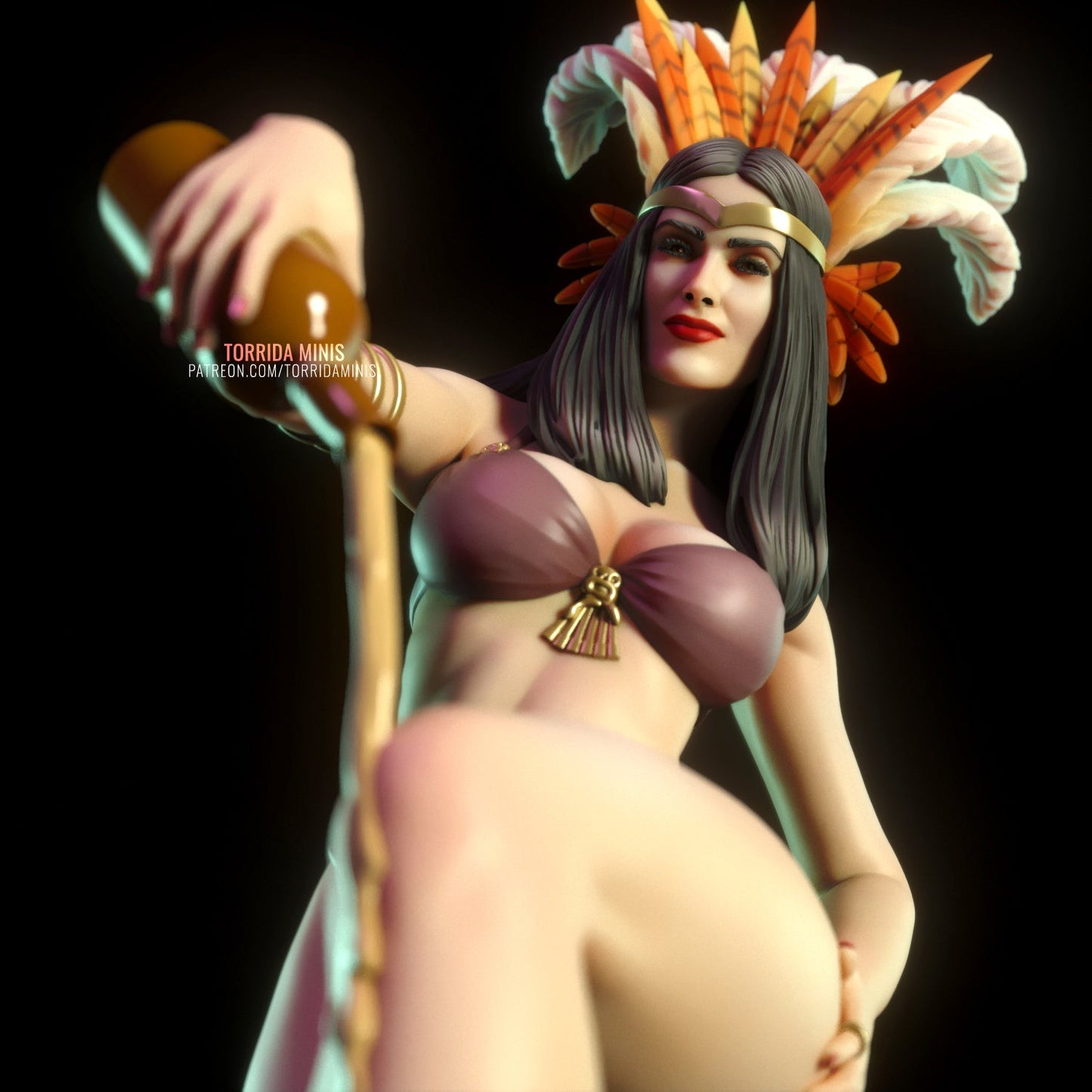Santanico Pandemonium - Torrida Minis - Dark Forge Arts