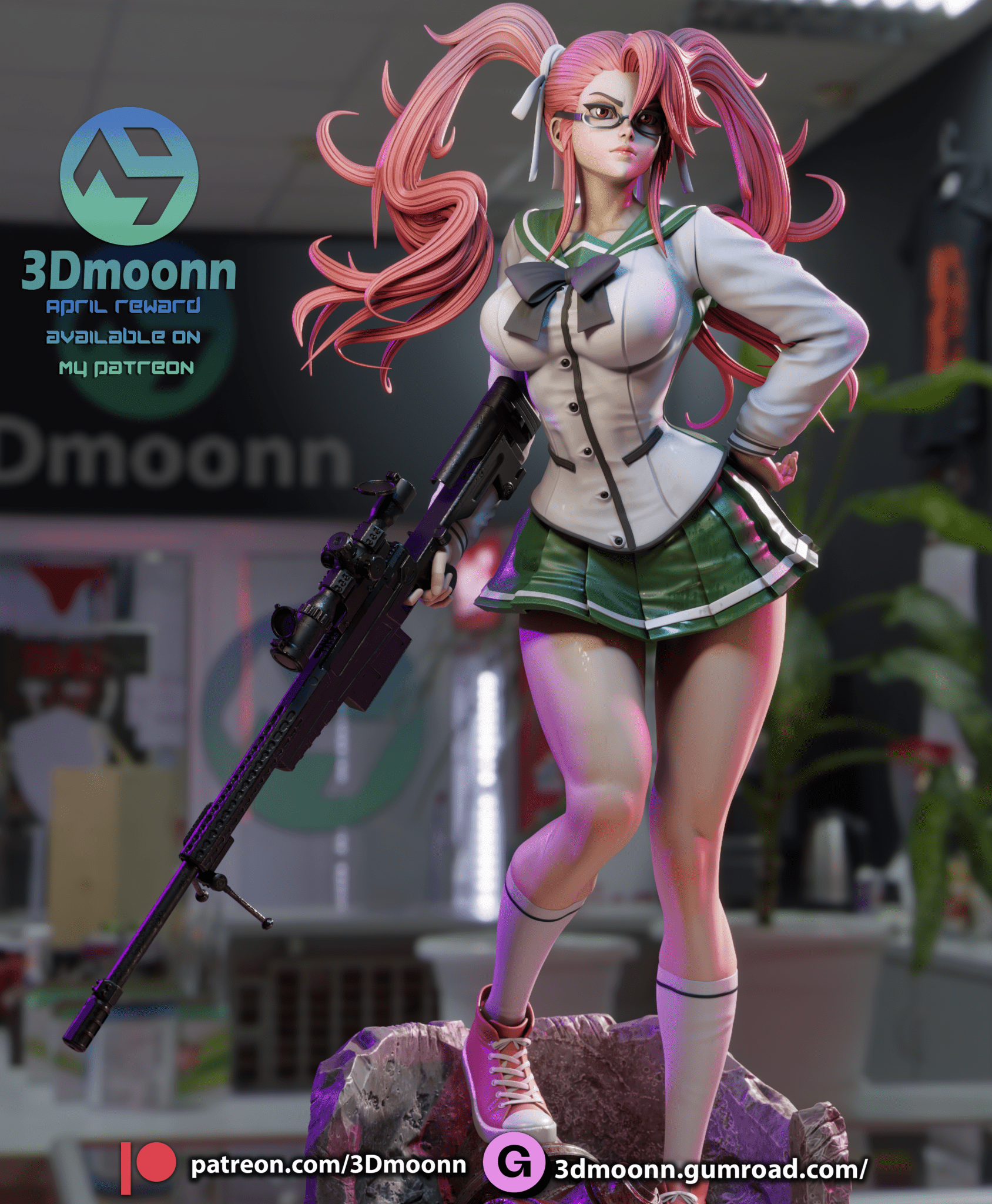Saya Takagi - 3DMoonn - Dark Forge Arts
