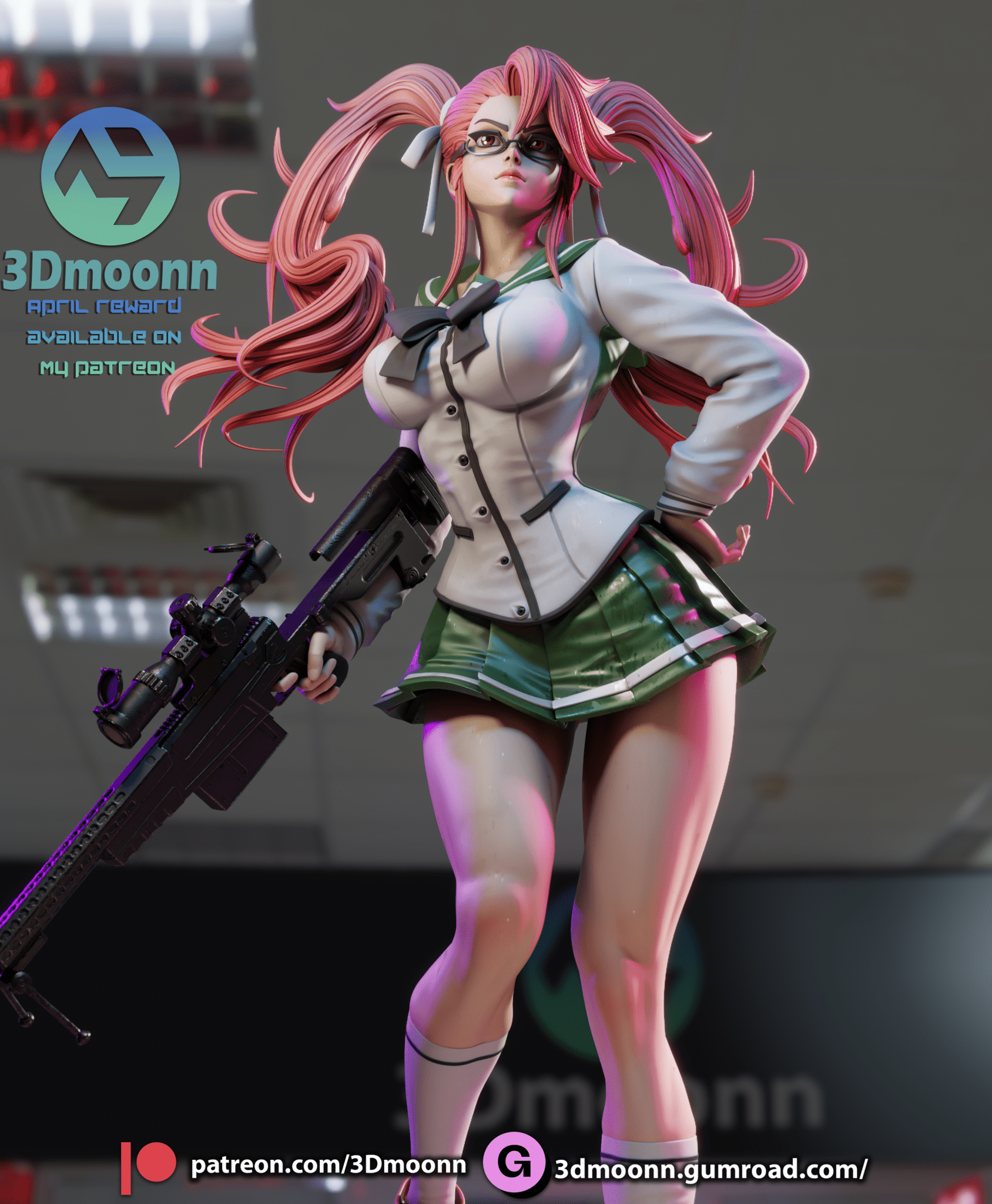 Saya Takagi - 3DMoonn - Dark Forge Arts