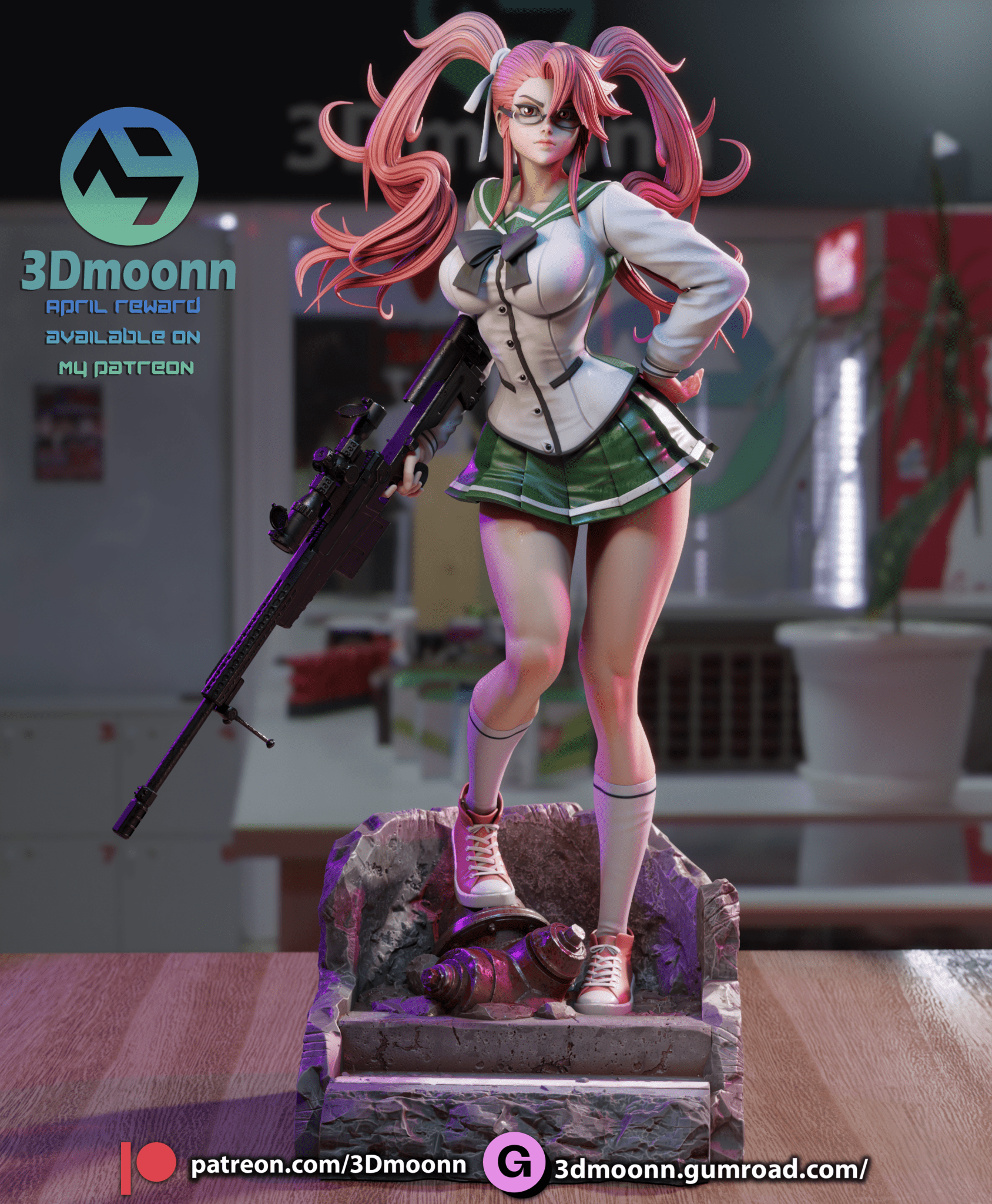 Saya Takagi - 3DMoonn - Dark Forge Arts