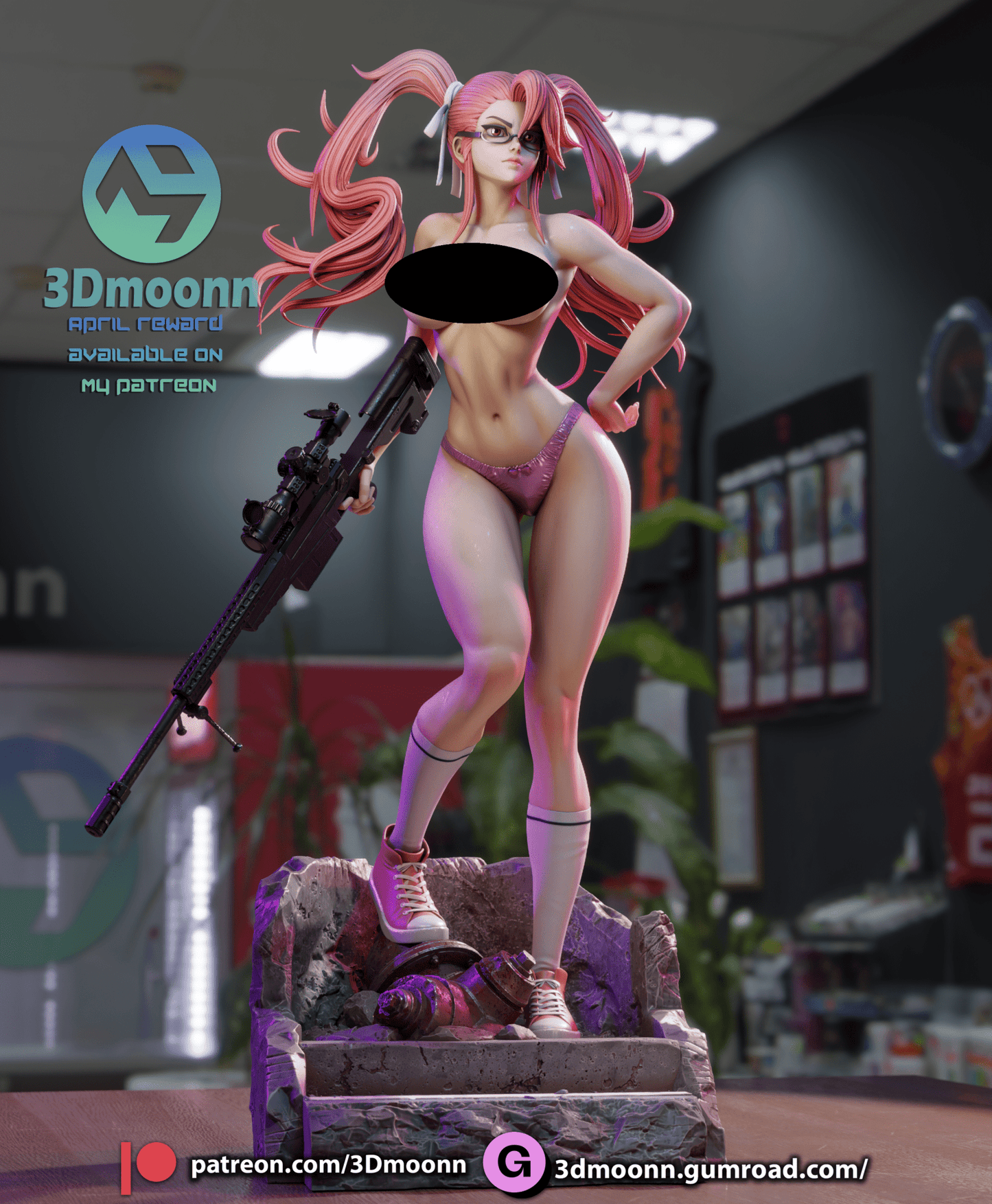 Saya Takagi - 3DMoonn - Dark Forge Arts