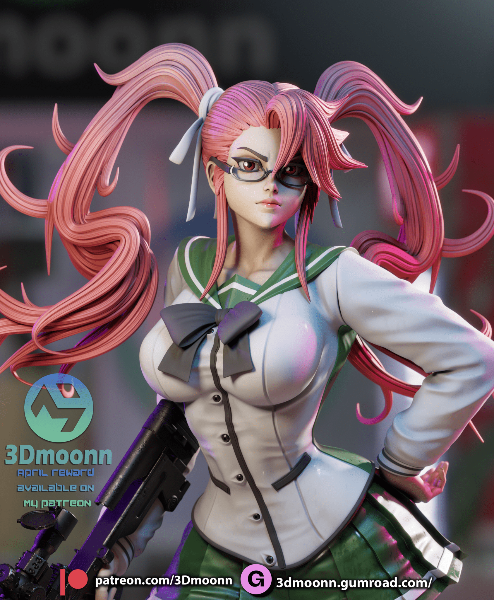Saya Takagi - 3DMoonn - Dark Forge Arts