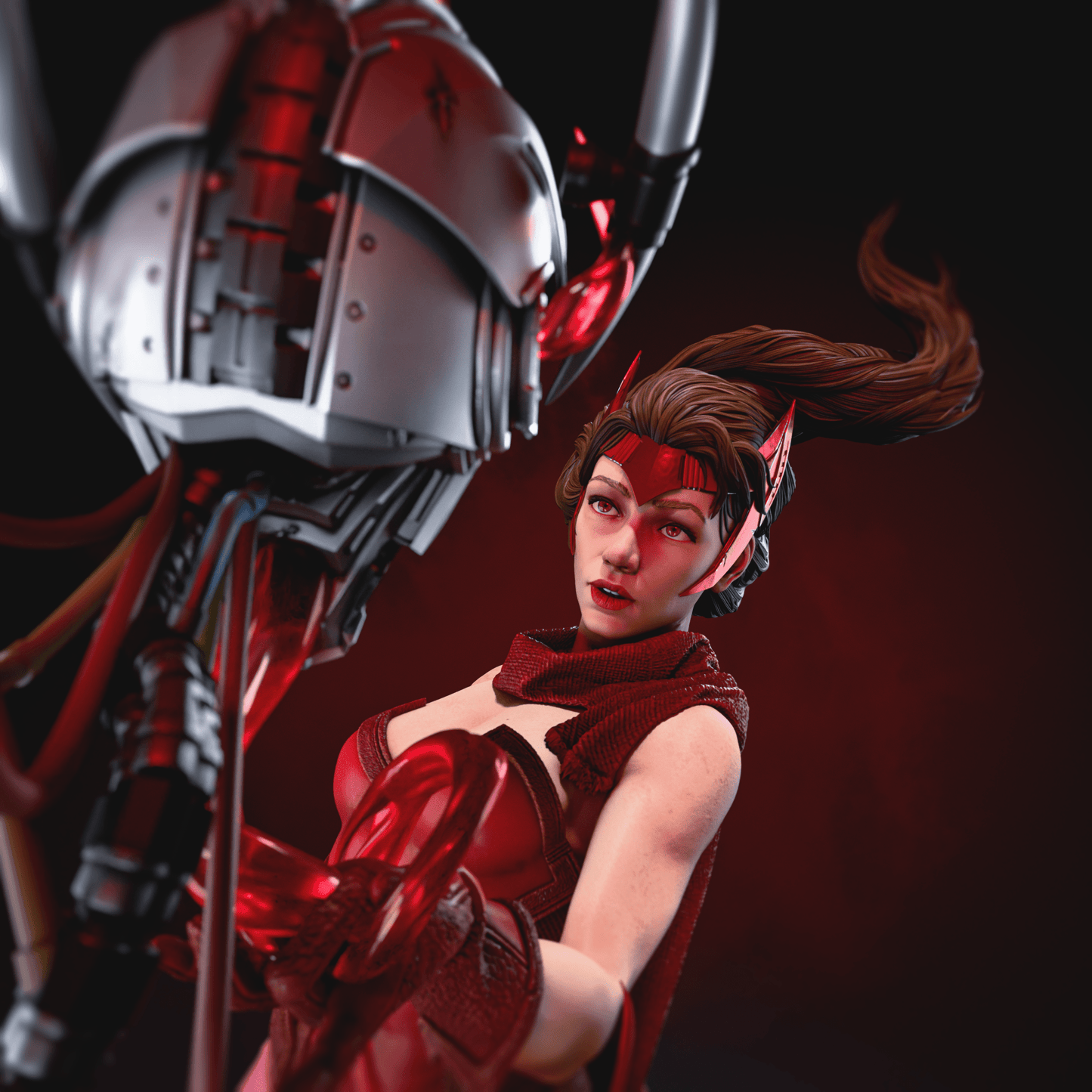 Scarlet Witch - CA 3D Studios - Dark Forge Arts