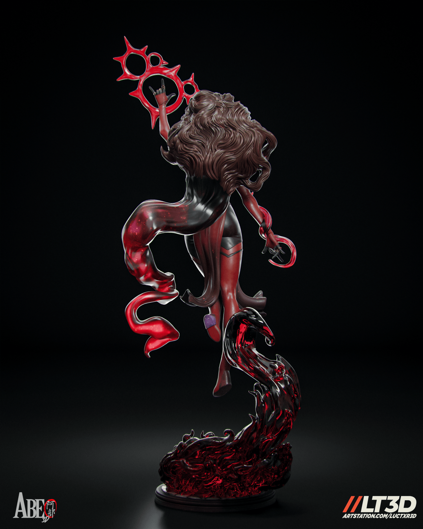 Scarlet Witch Hellfire - Abe3D - Dark Forge Arts