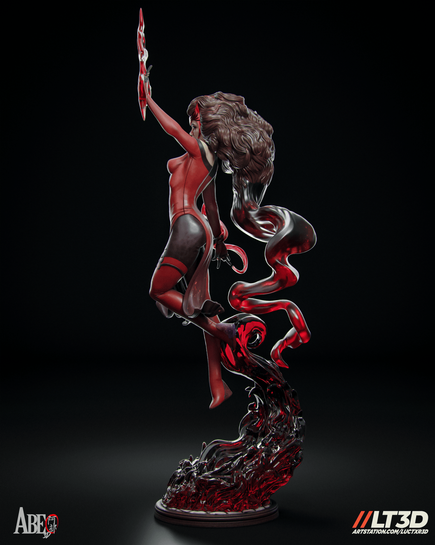 Scarlet Witch Hellfire - Abe3D - Dark Forge Arts