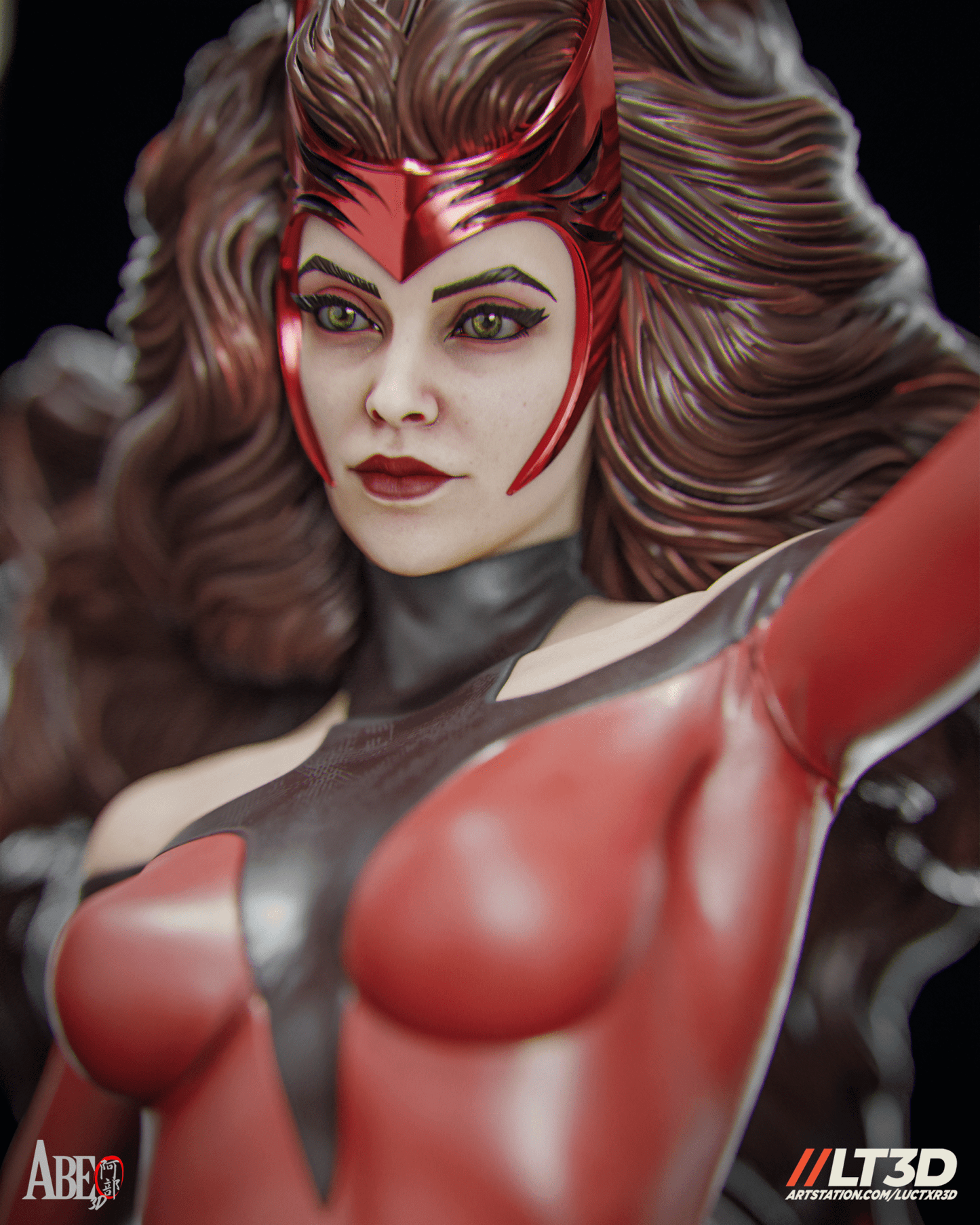 Scarlet Witch Hellfire - Abe3D - Dark Forge Arts
