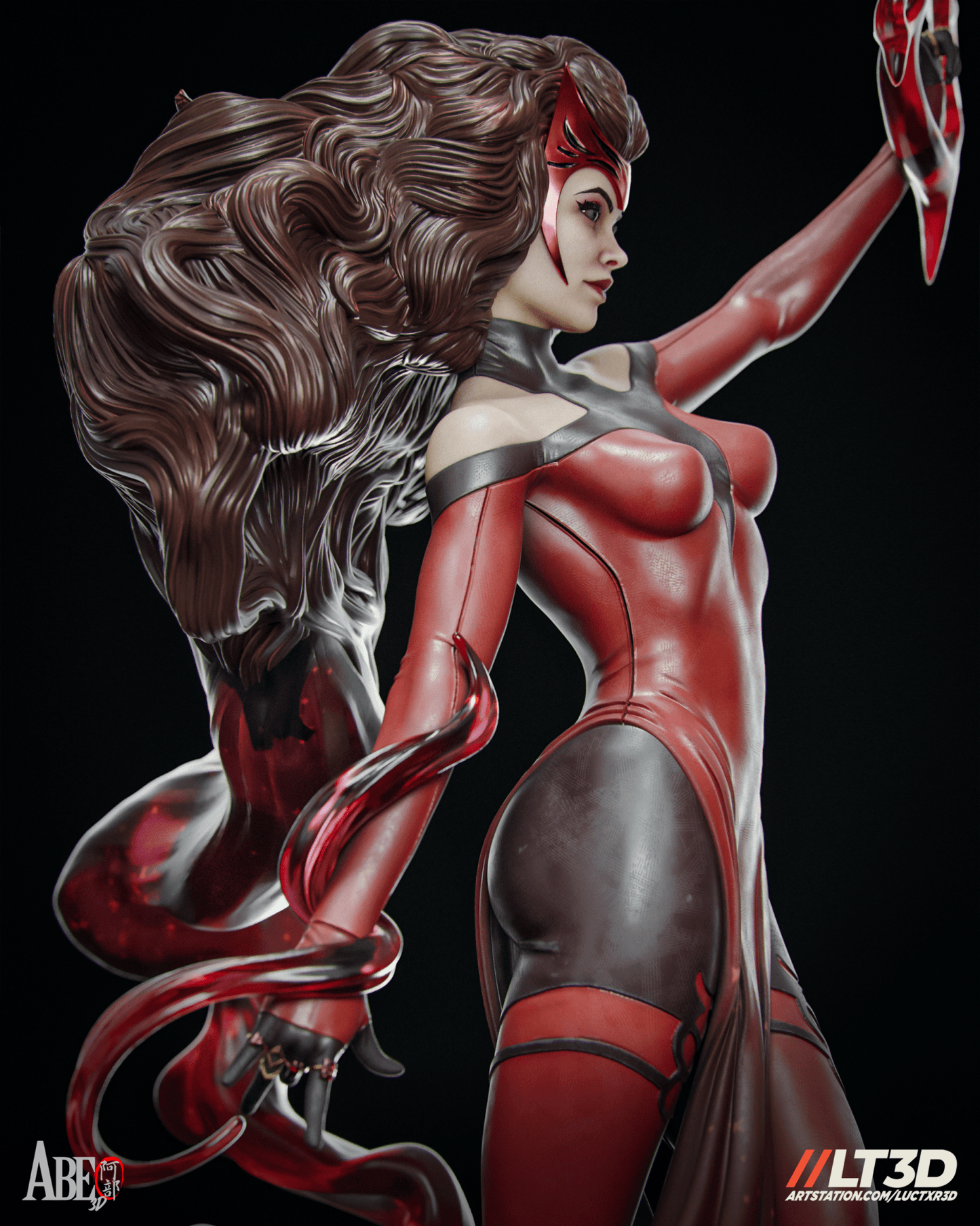 Scarlet Witch Hellfire - Abe3D - Dark Forge Arts