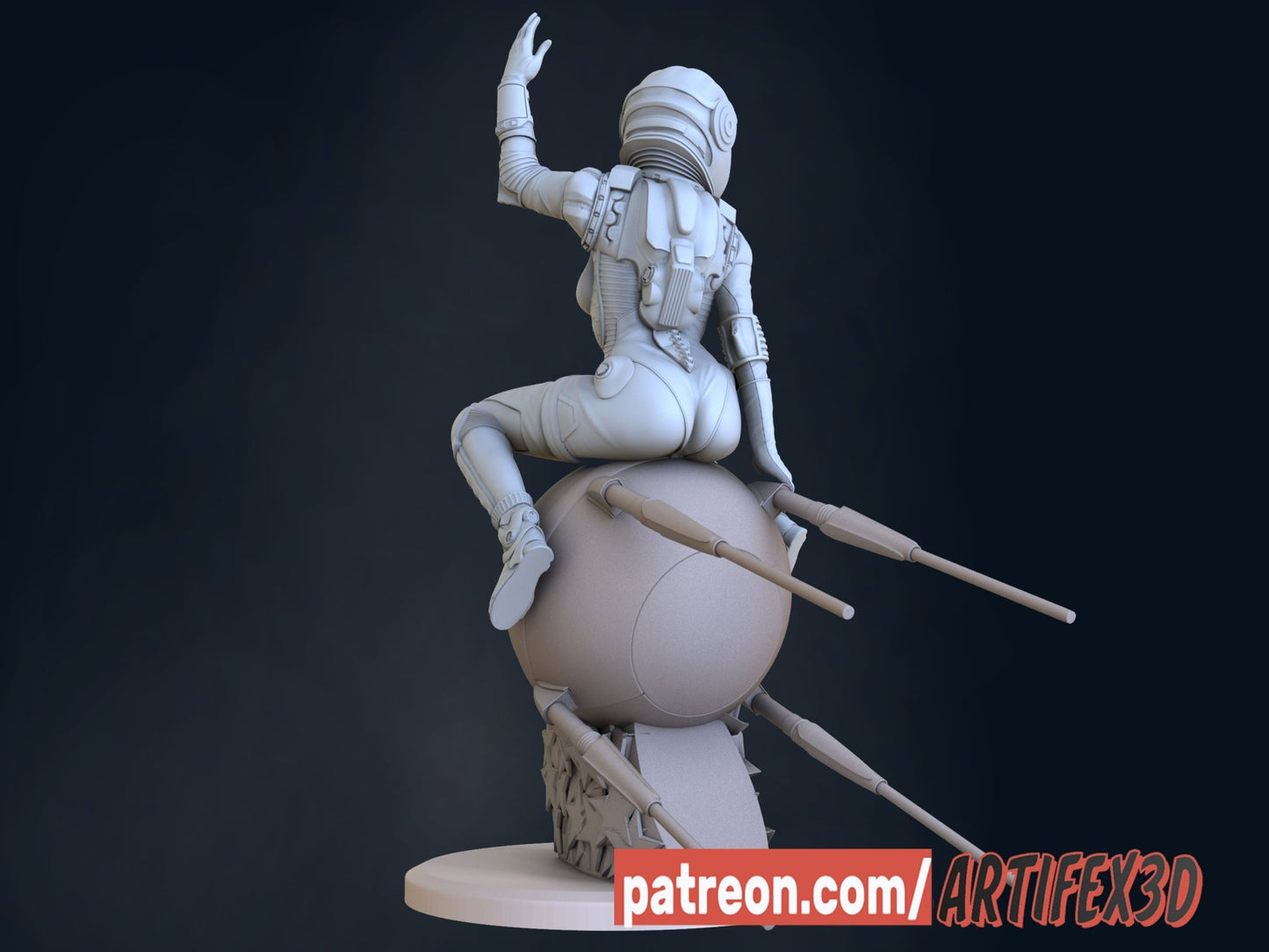 Sci - Fi Girl - Artifex3D - Dark Forge Arts