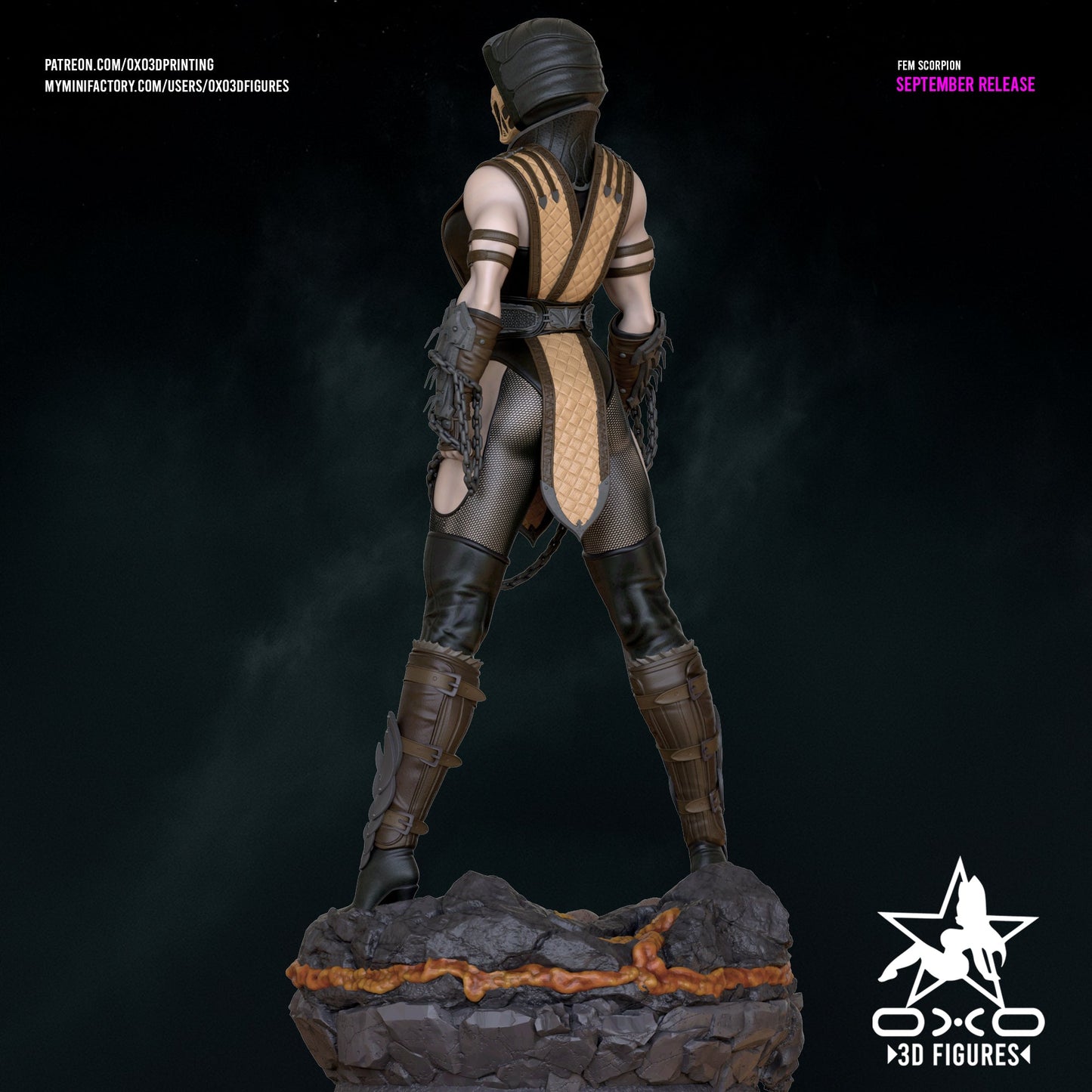 Scorpion Female - OXO3D - Dark Forge Arts