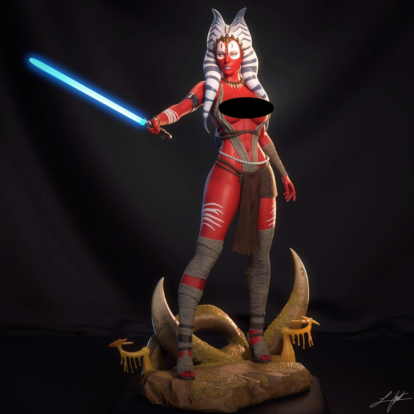 Shaak Ti - Abe3D - Dark Forge Arts