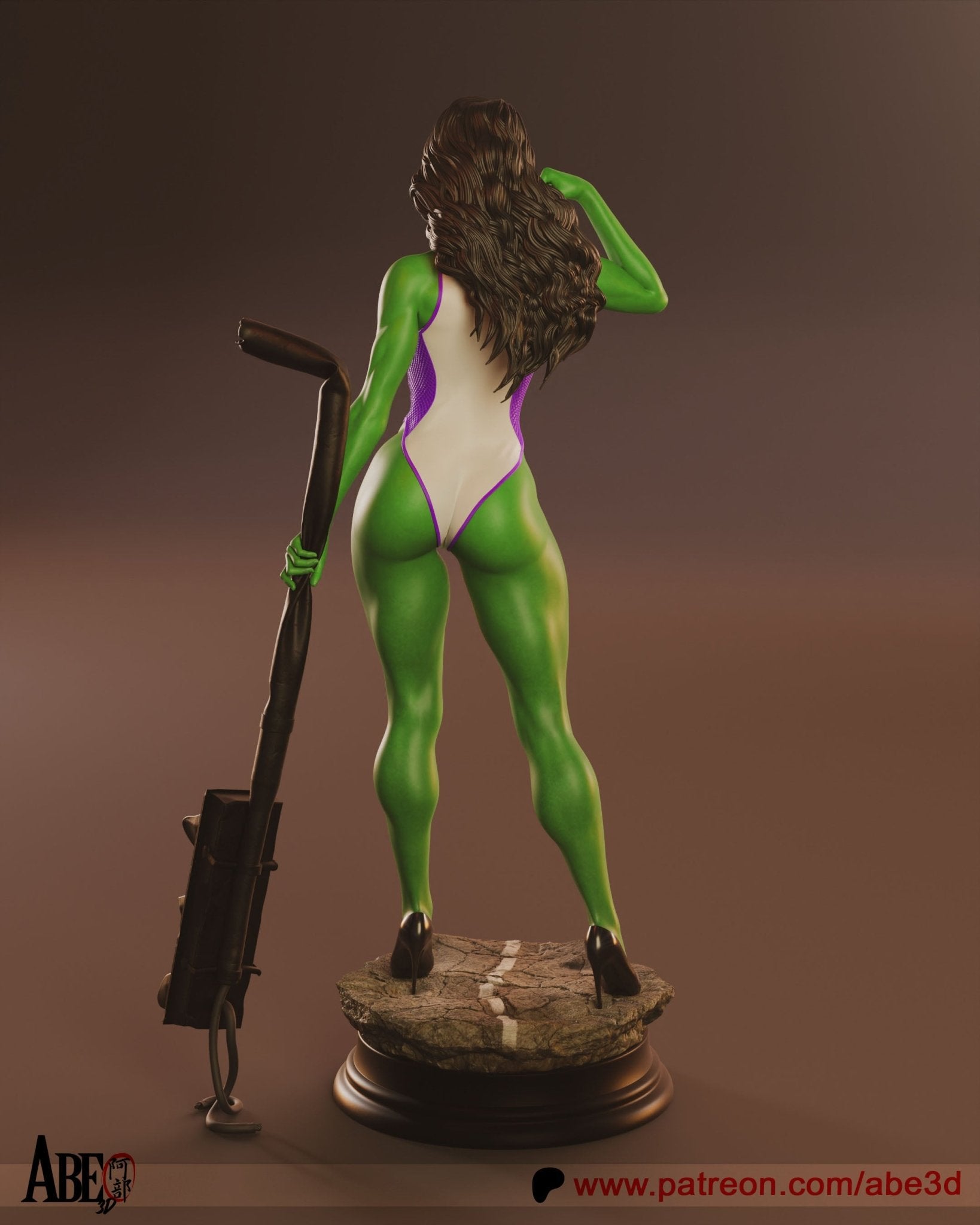 She - Hulk - Abe3D - Dark Forge Arts