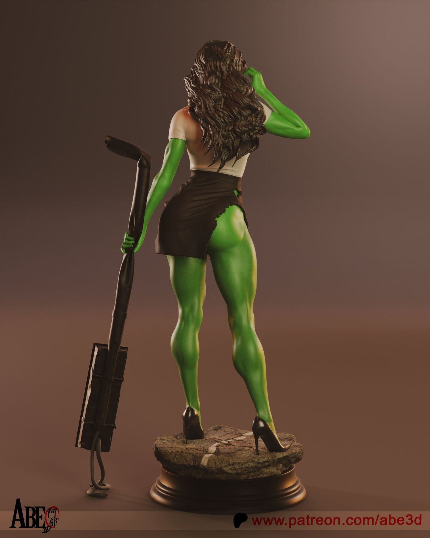 She - Hulk - Abe3D - Dark Forge Arts