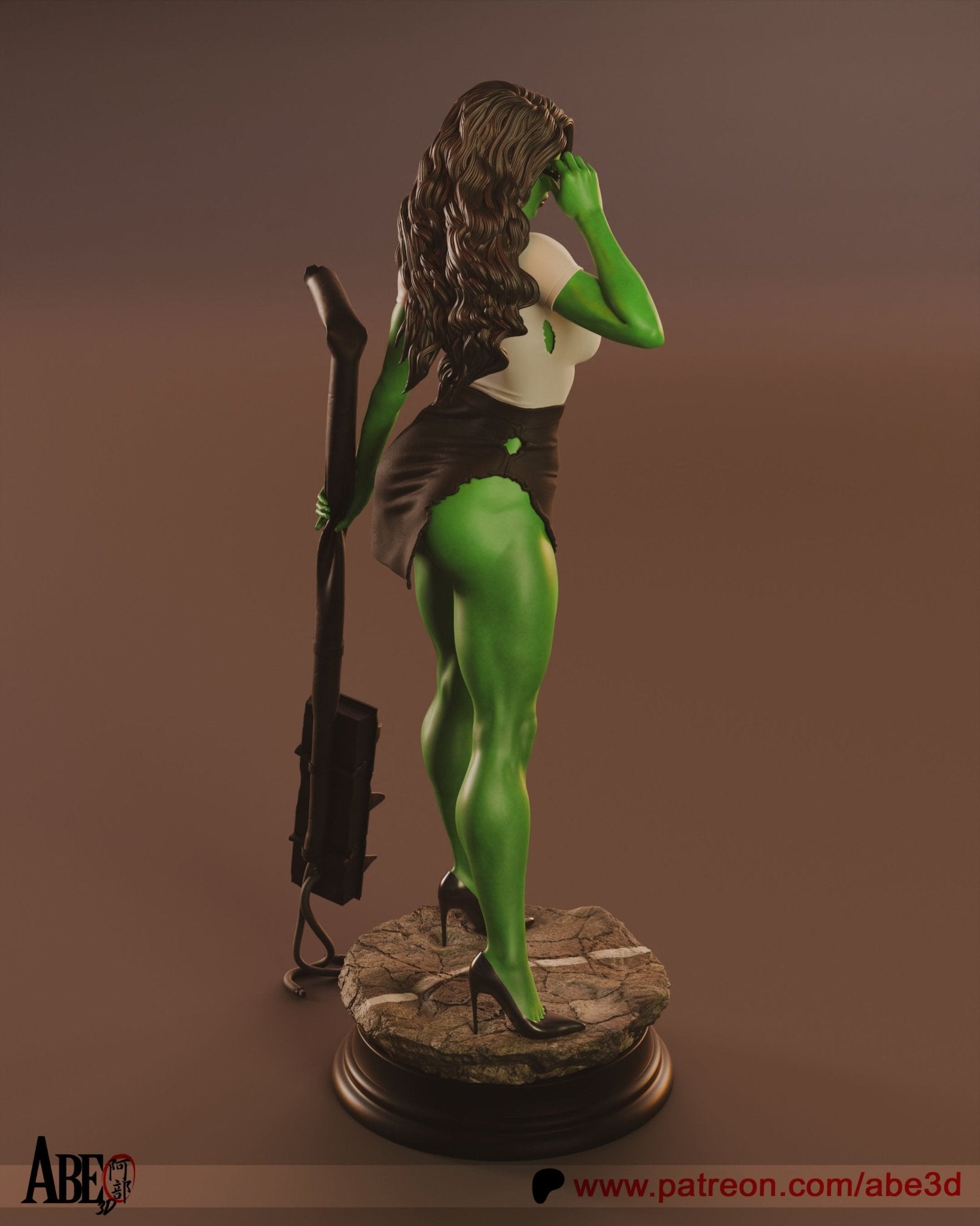 She - Hulk - Abe3D - Dark Forge Arts