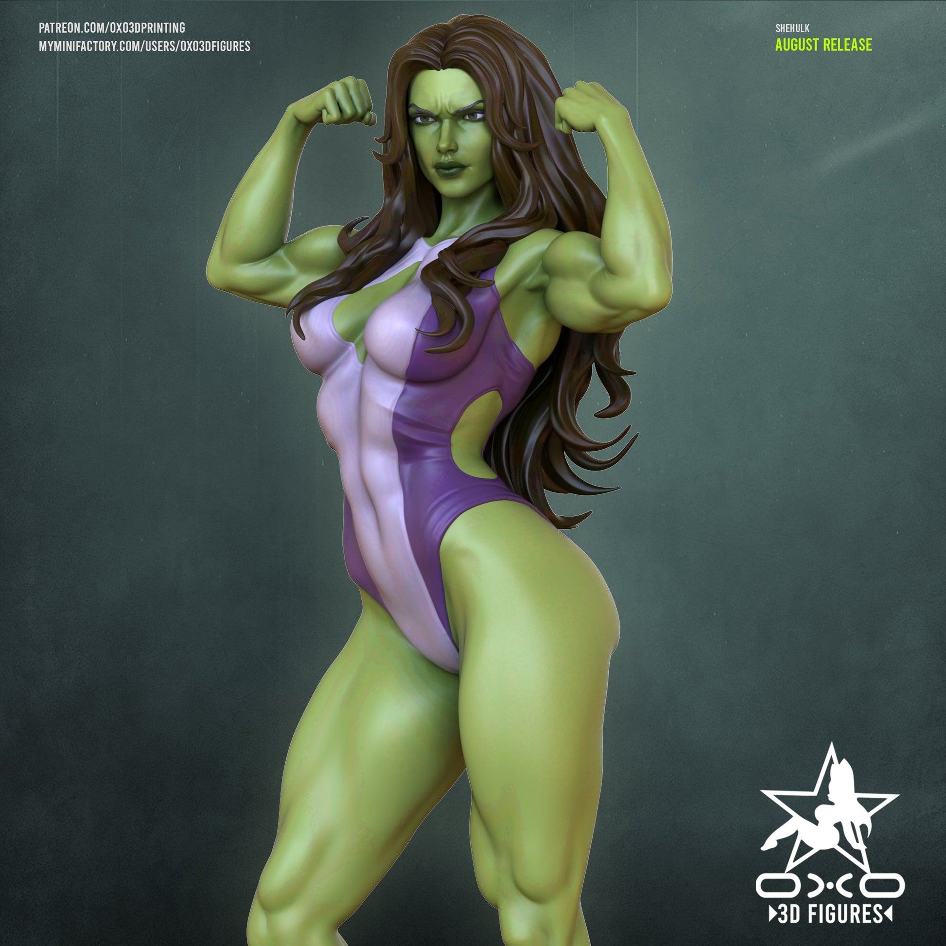 She - Hulk - OXO3D - Dark Forge Arts