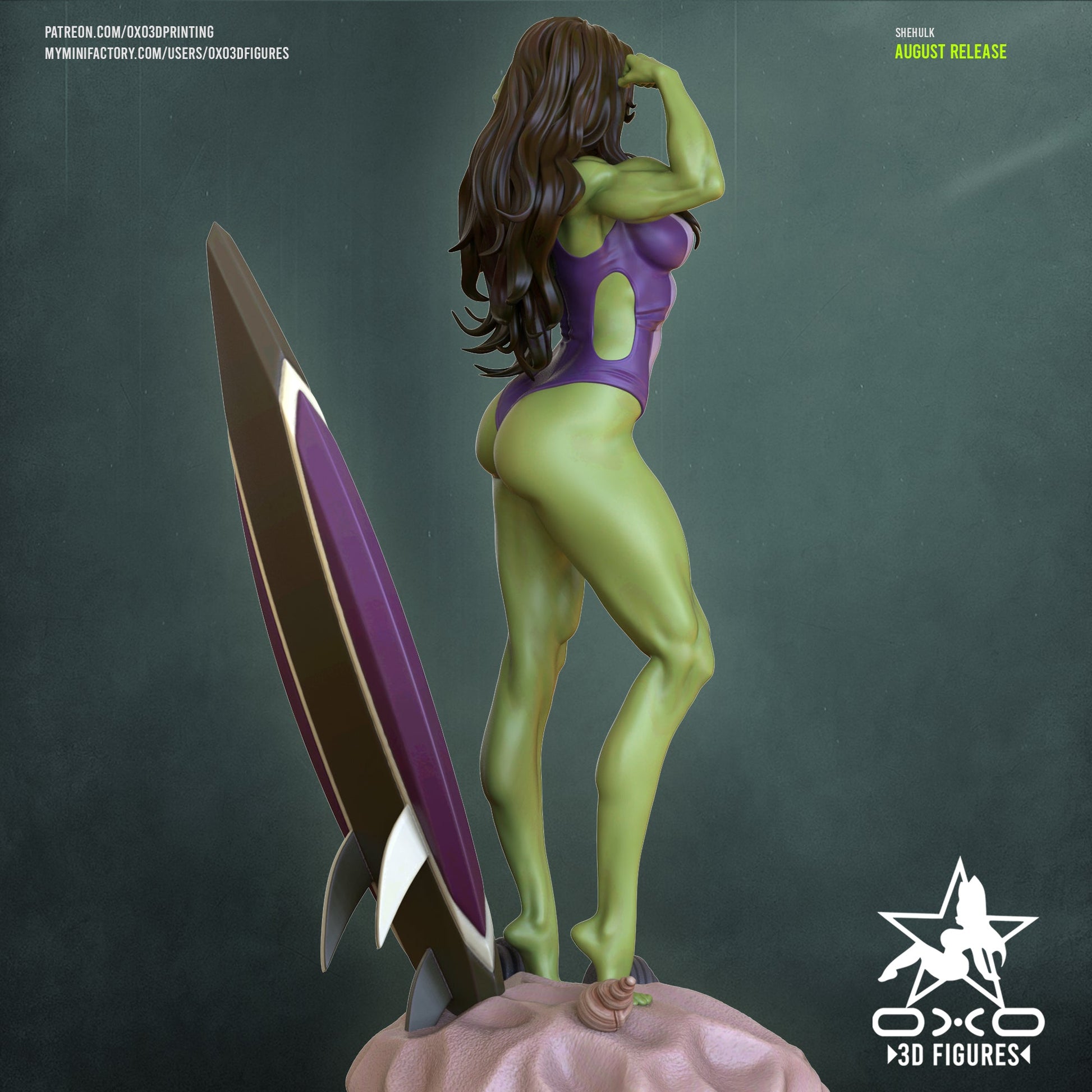 She - Hulk - OXO3D - Dark Forge Arts