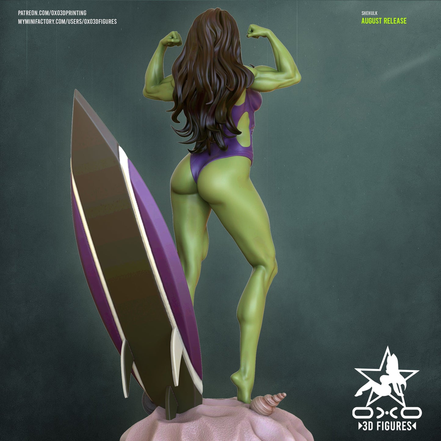 She - Hulk - OXO3D - Dark Forge Arts
