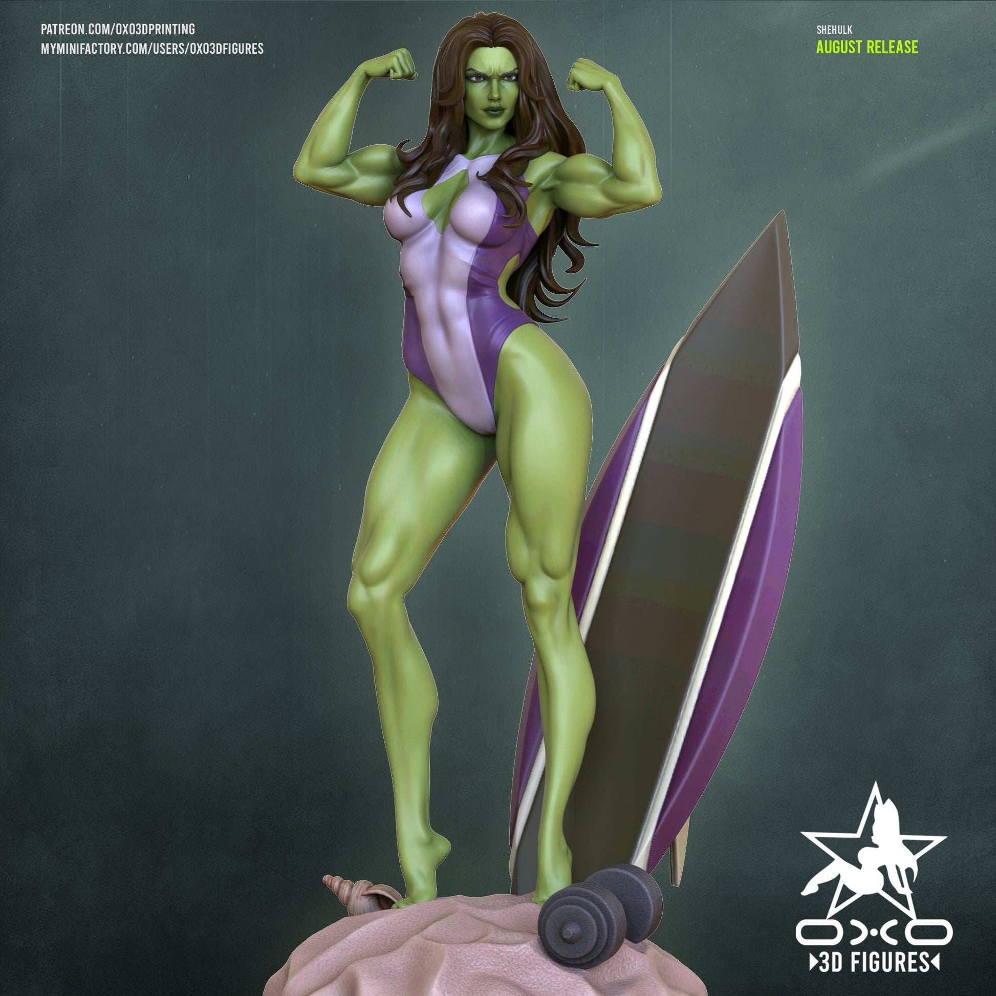 She - Hulk - OXO3D - Dark Forge Arts