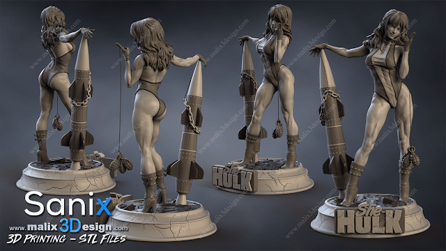 She Hulk - Sanix3D - Dark Forge Arts
