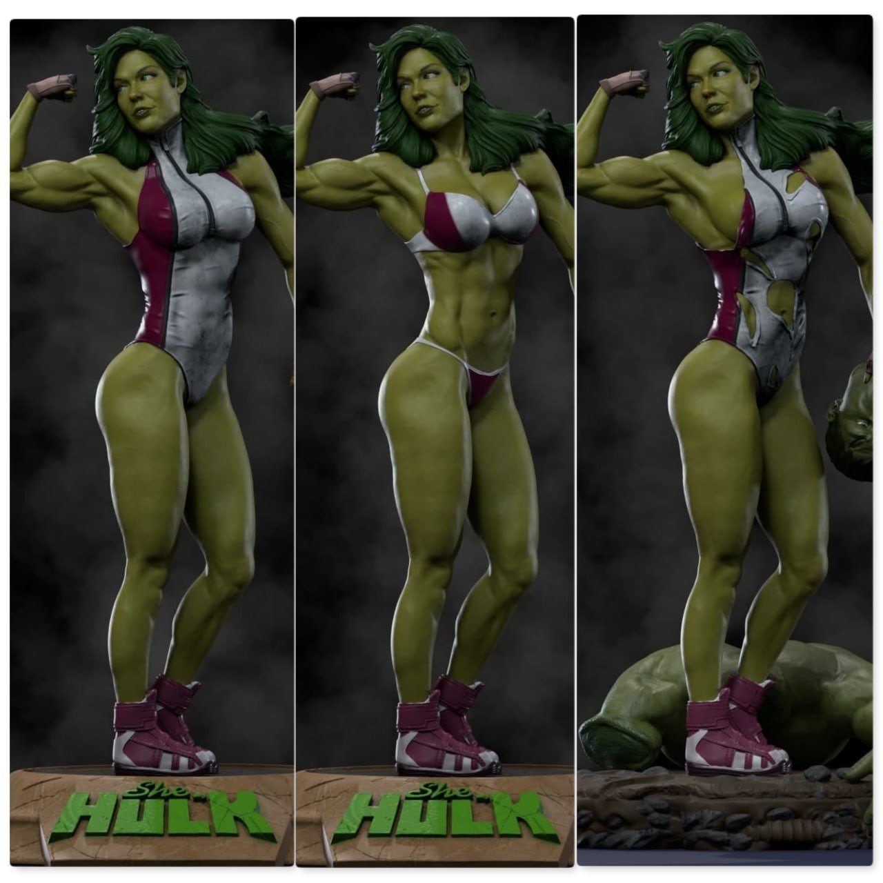 She - Hulk v1 - CA 3D Studios - Dark Forge Arts