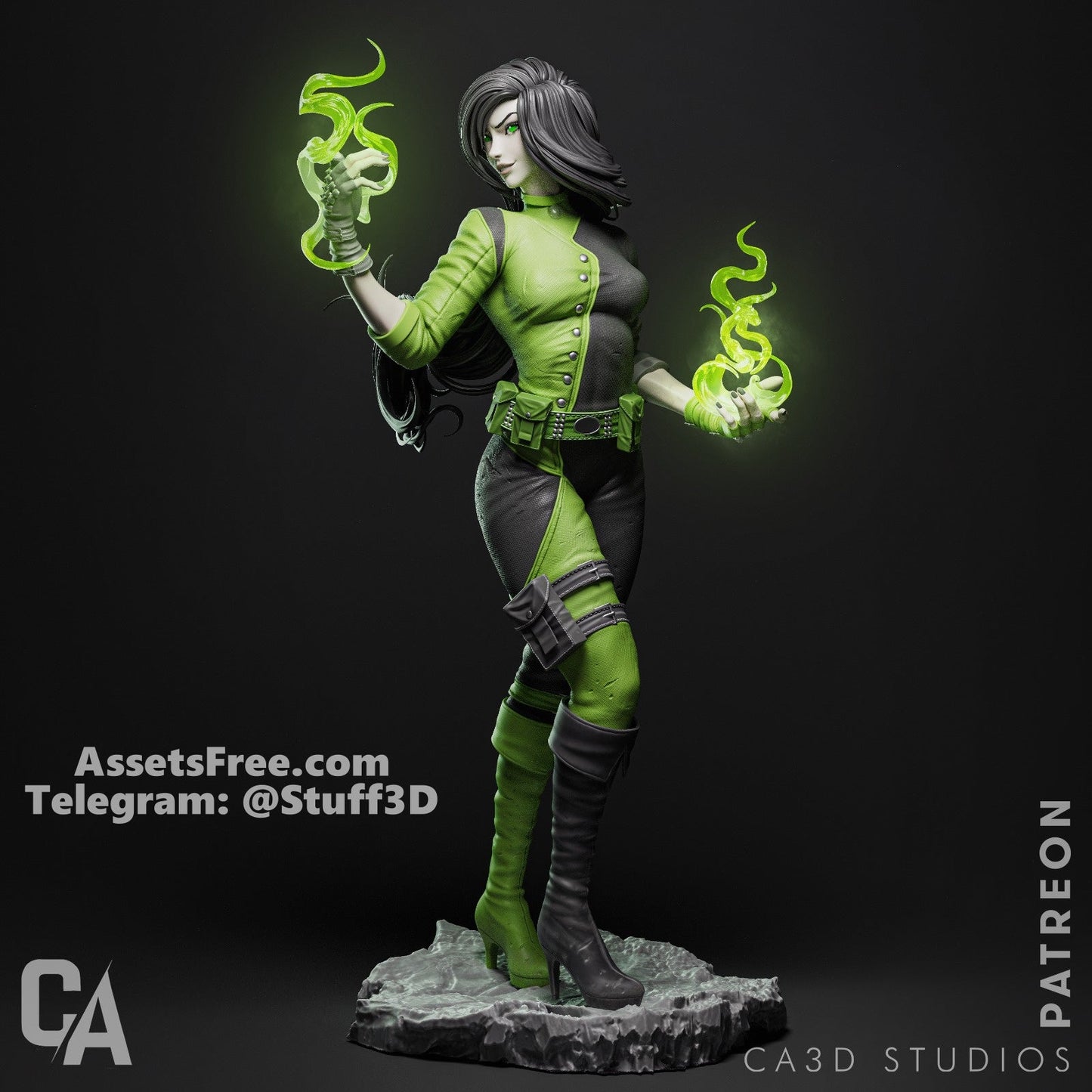 Shego - CA 3D Studios - Dark Forge Arts