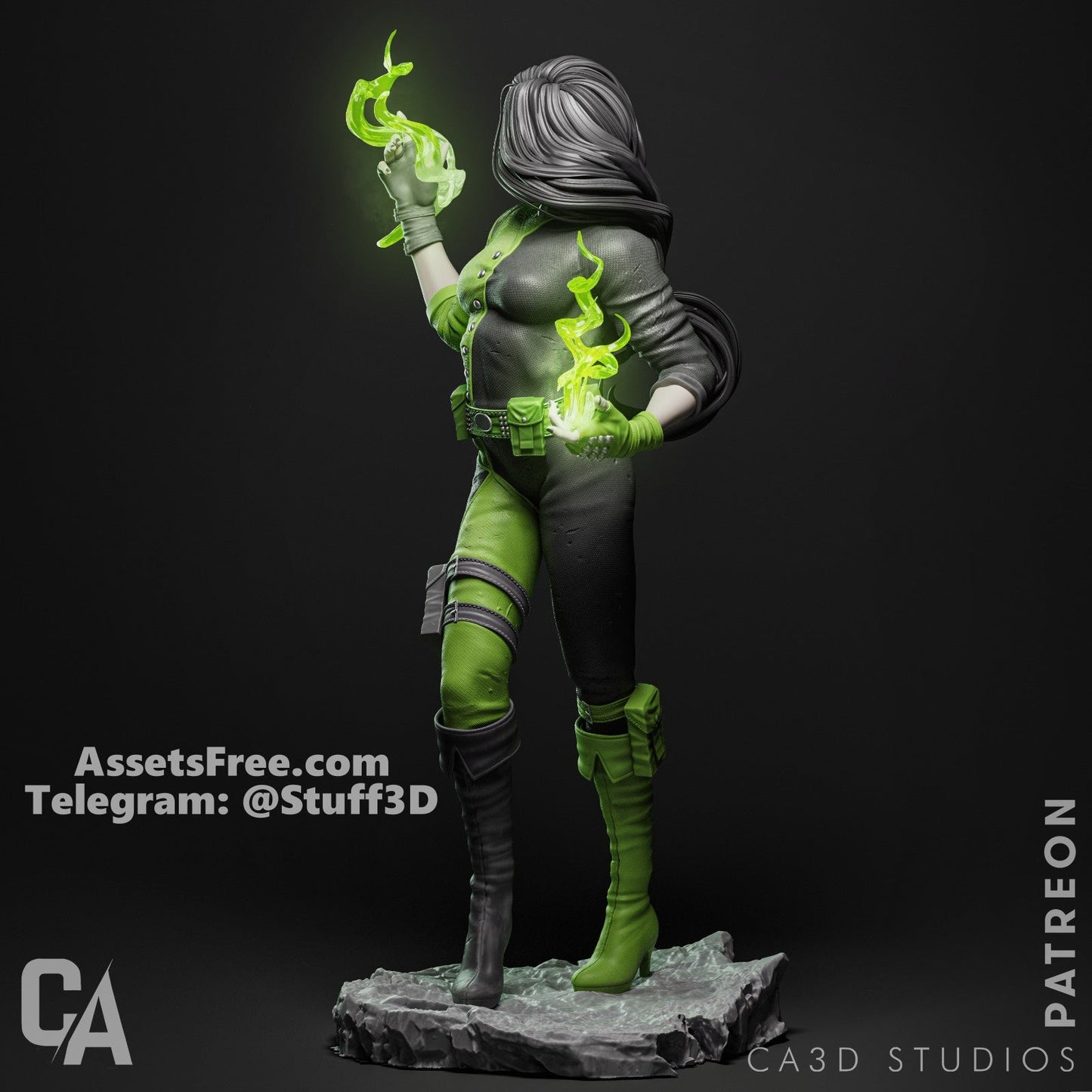 Shego - CA 3D Studios - Dark Forge Arts