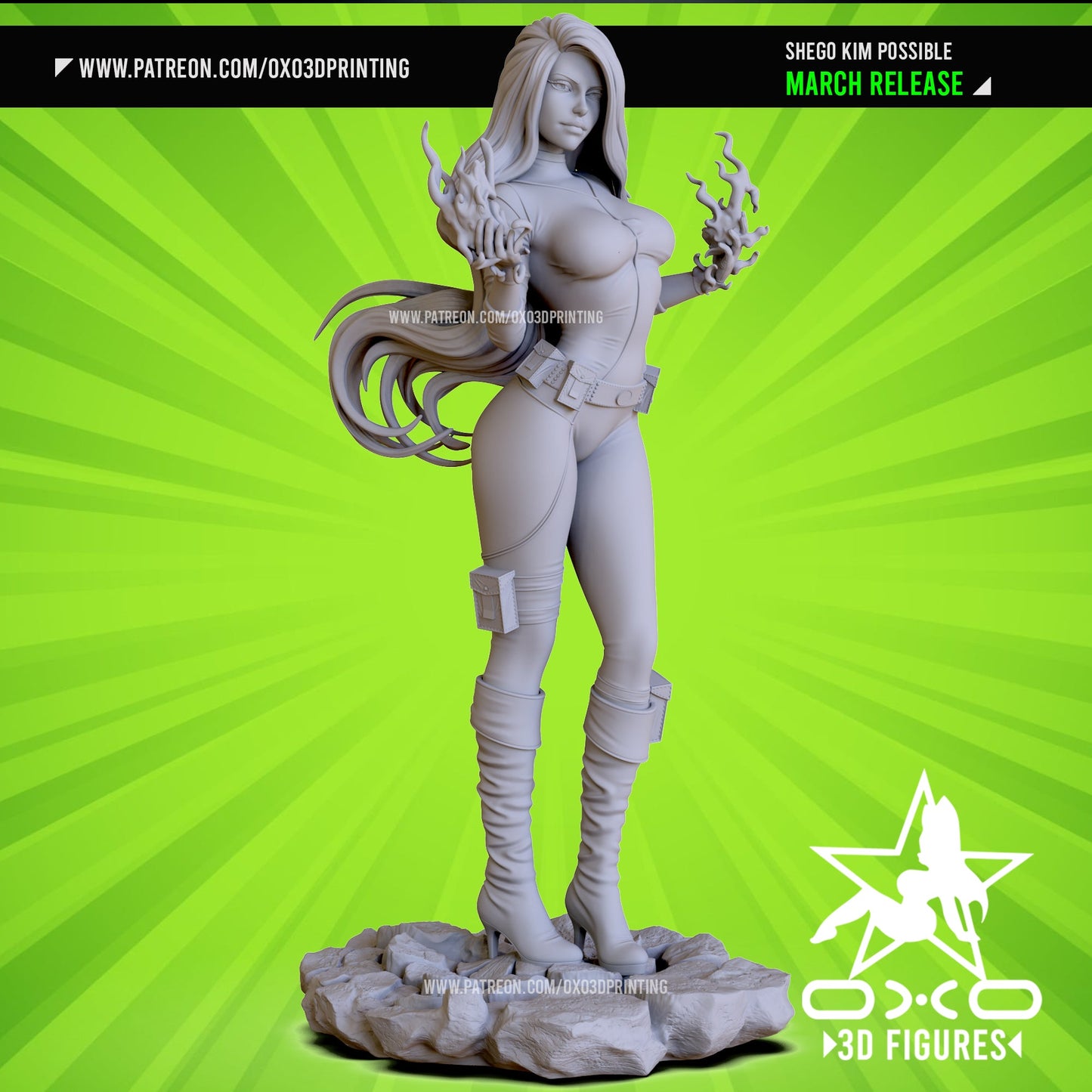 Shego - OXO3D - Dark Forge Arts