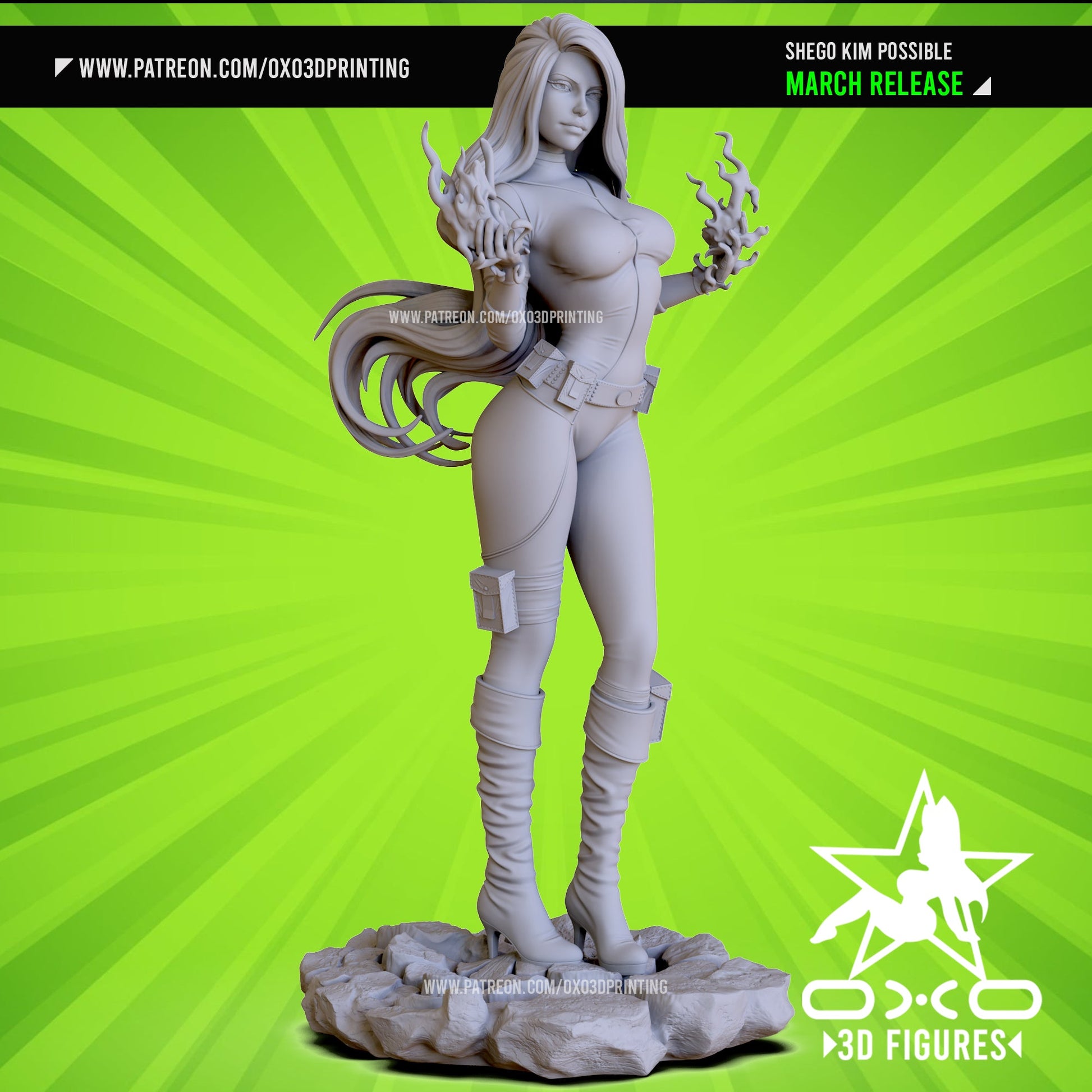 Shego - OXO3D - Dark Forge Arts