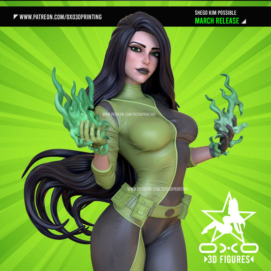 Shego - OXO3D - Dark Forge Arts