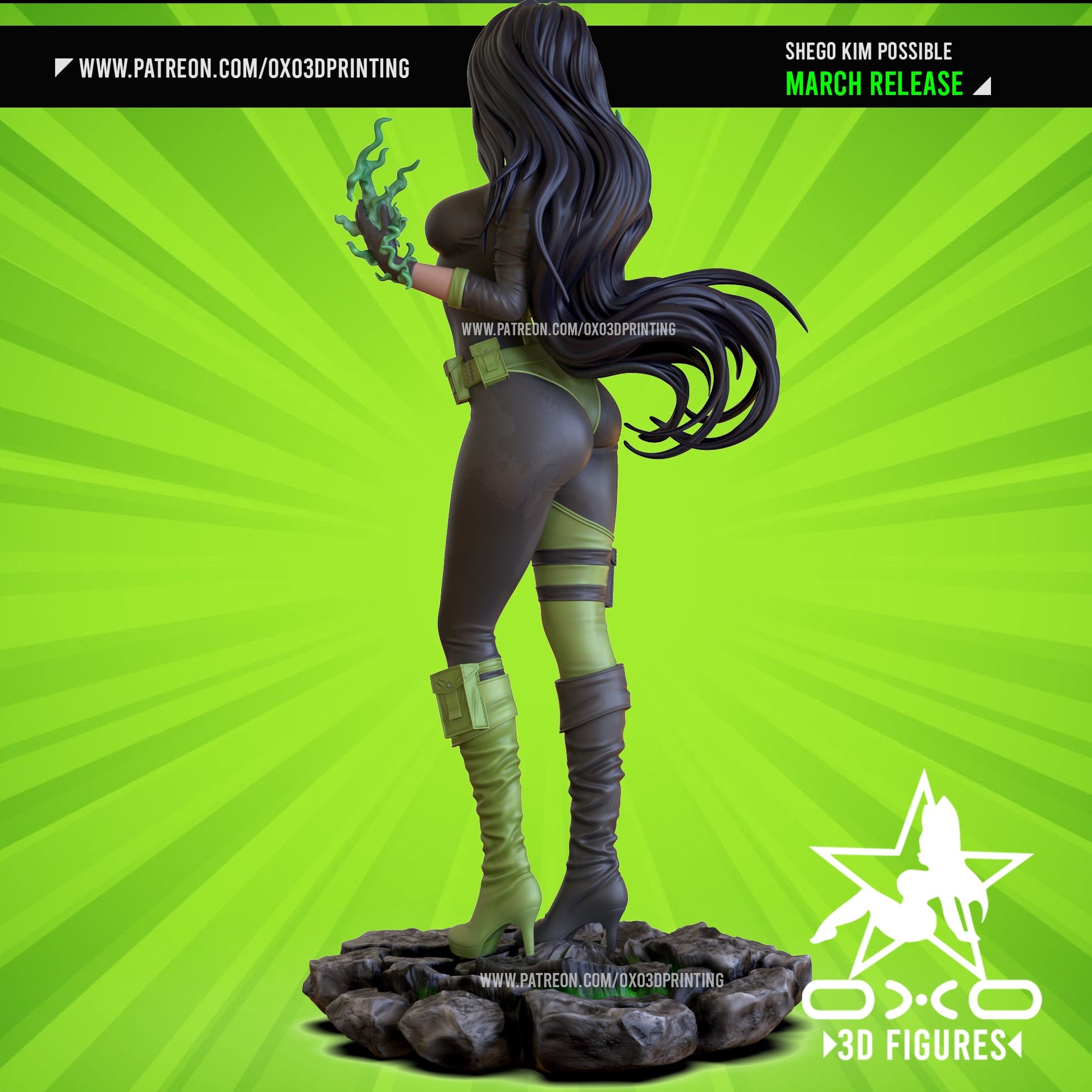 Shego - OXO3D - Dark Forge Arts