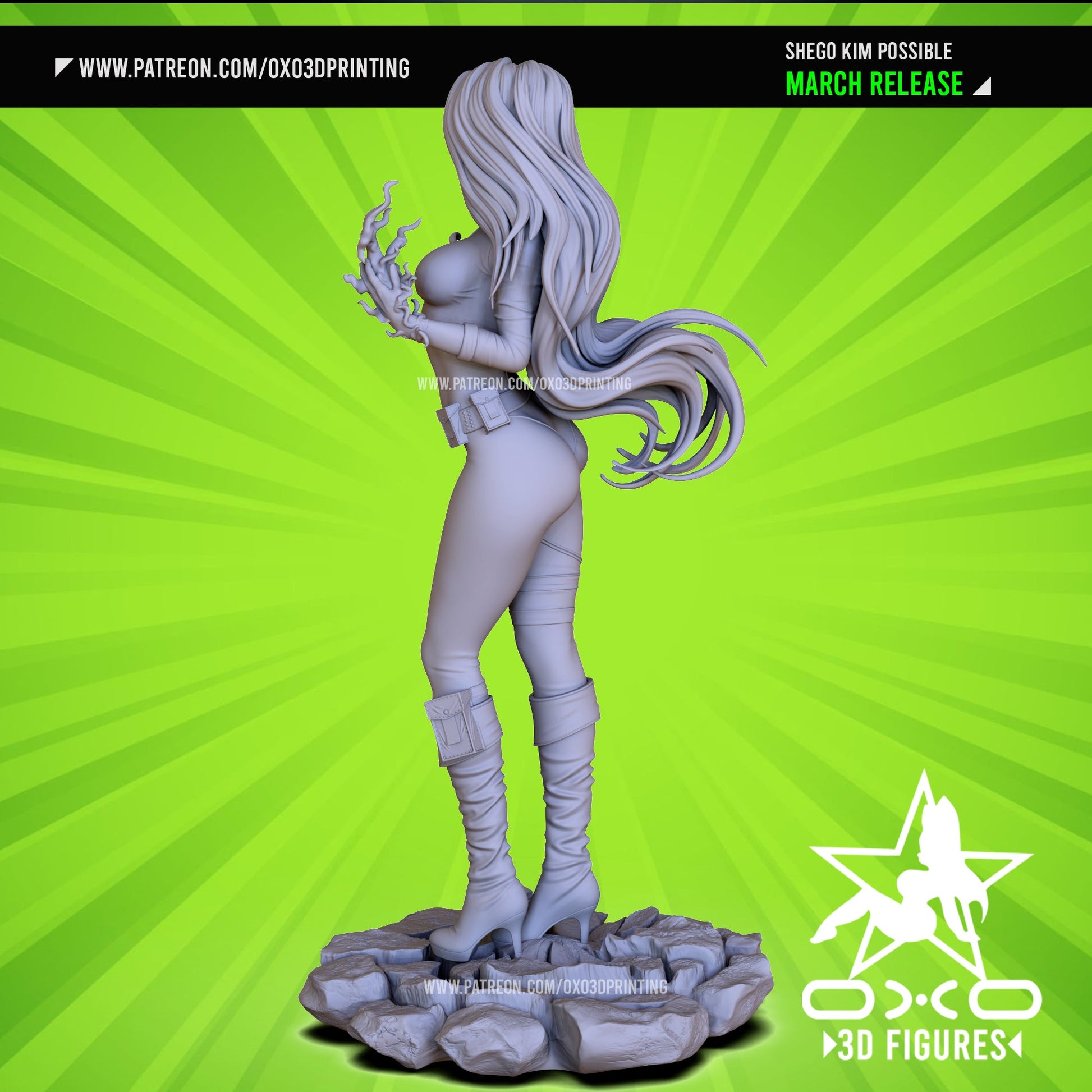 Shego - OXO3D - Dark Forge Arts